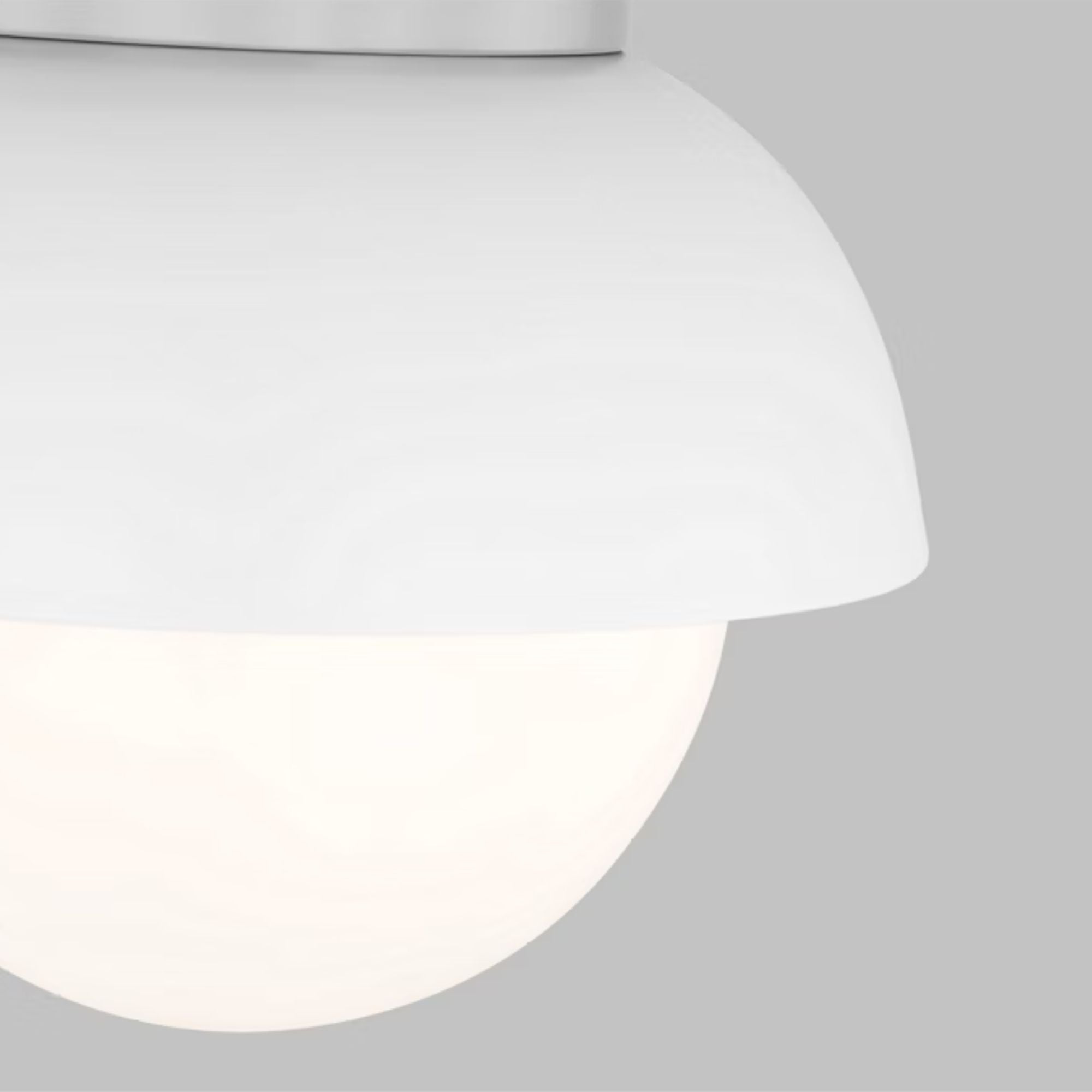 Hyde 8" Flush Mount, Matte White Finish
