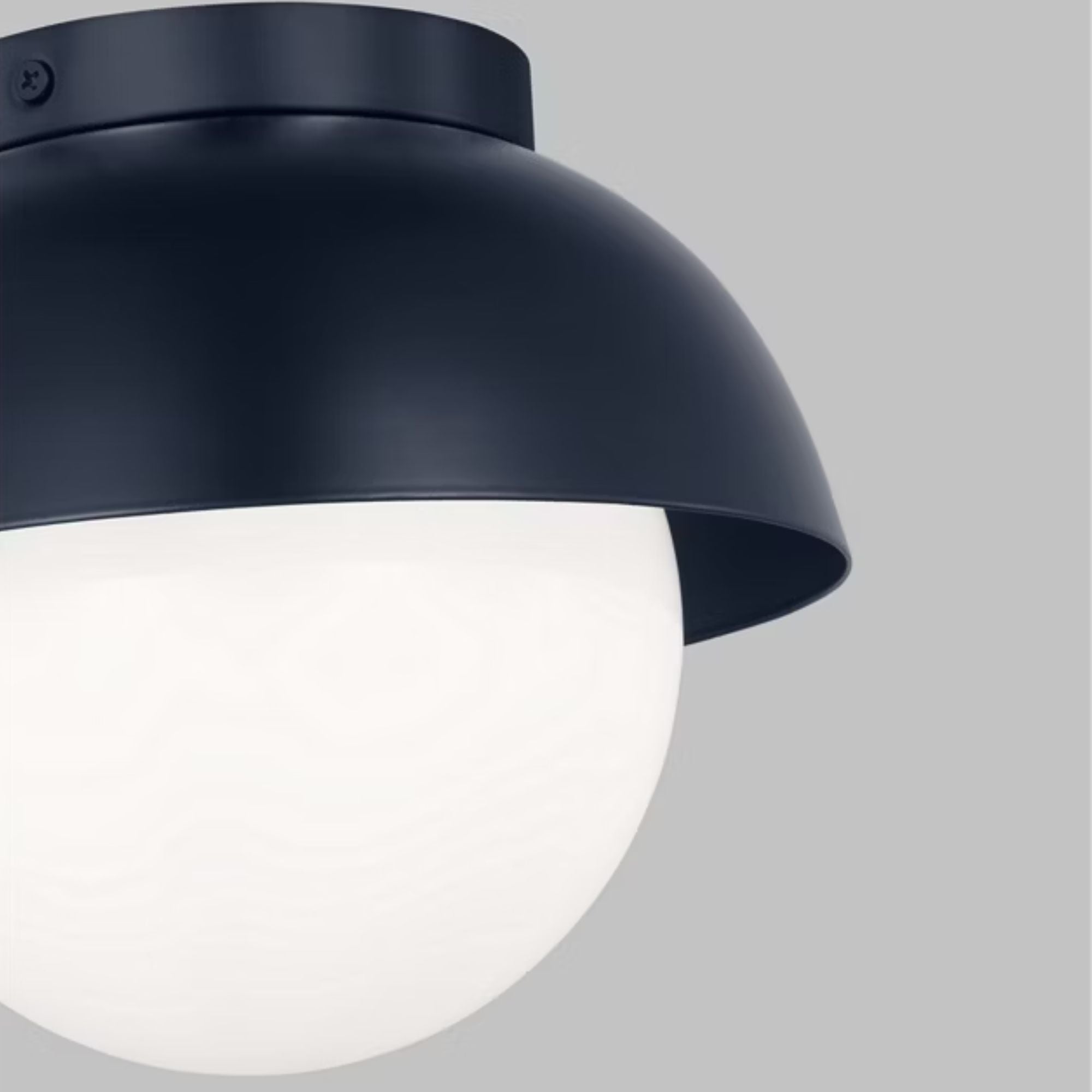 Hyde 8" Flush Mount, Navy Finish