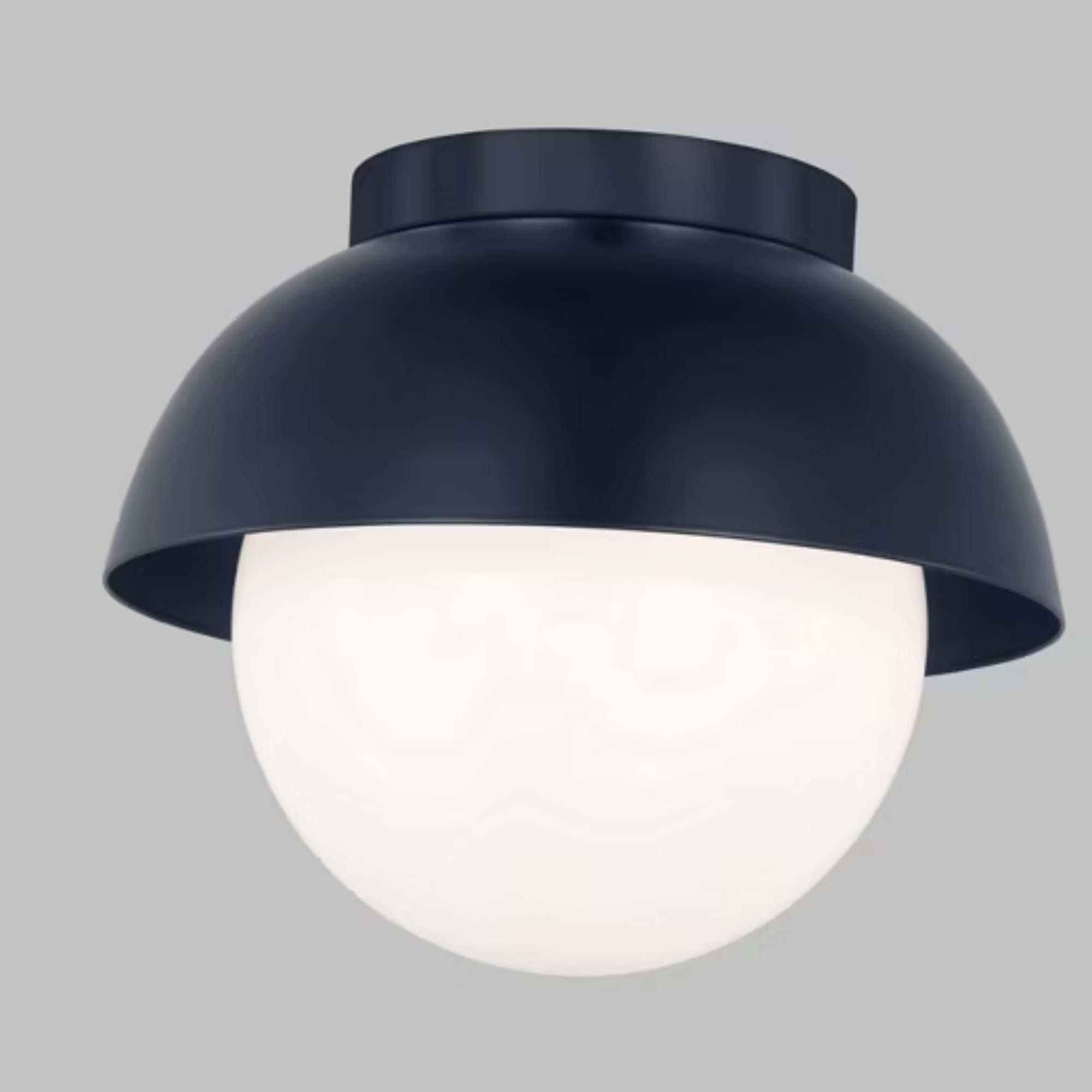 Hyde 8" Flush Mount, Navy Finish