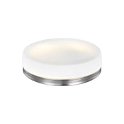 Issen 14" 2-Light Flush Mount, Chrome Finish