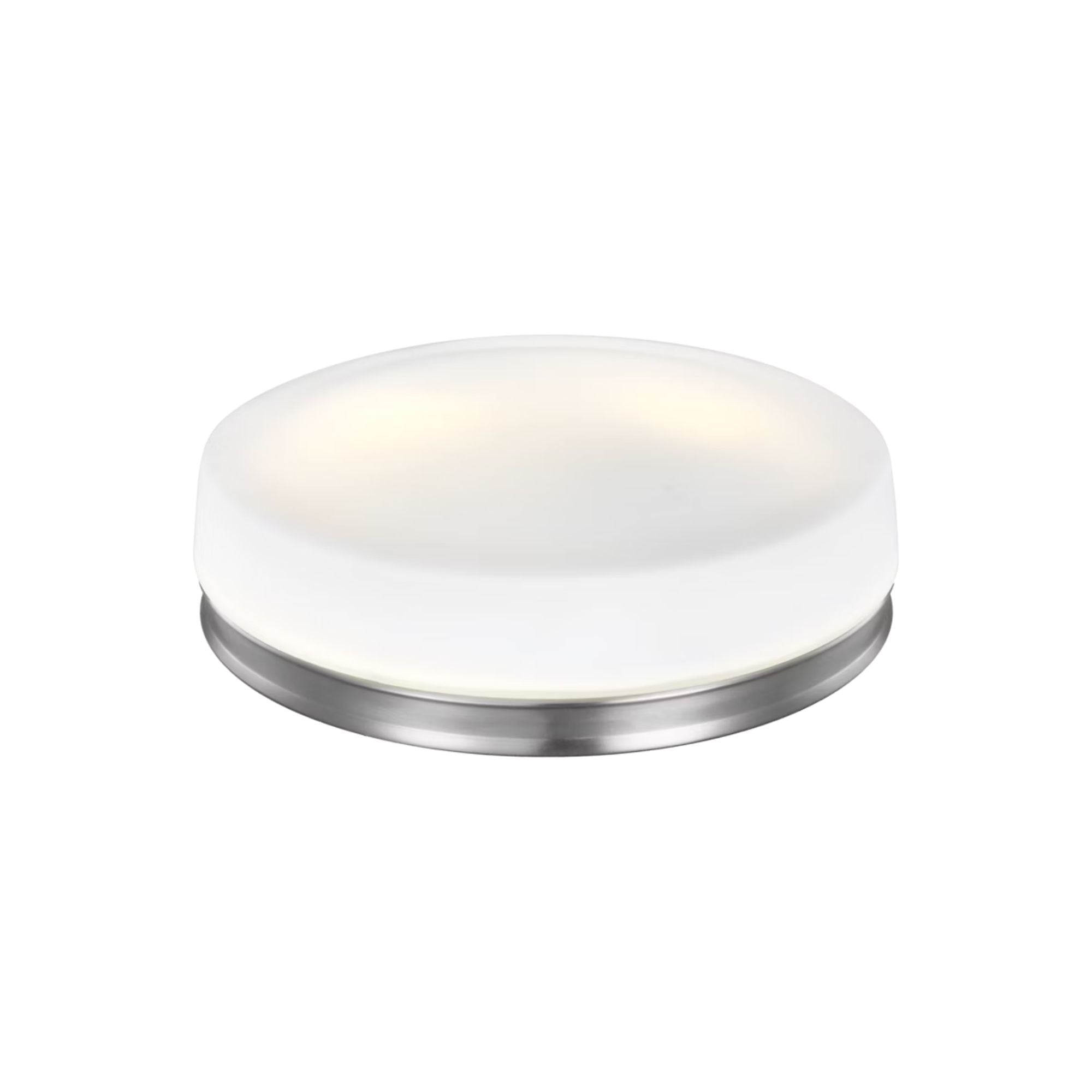 Issen 14" 2-Light Flush Mount, Chrome Finish