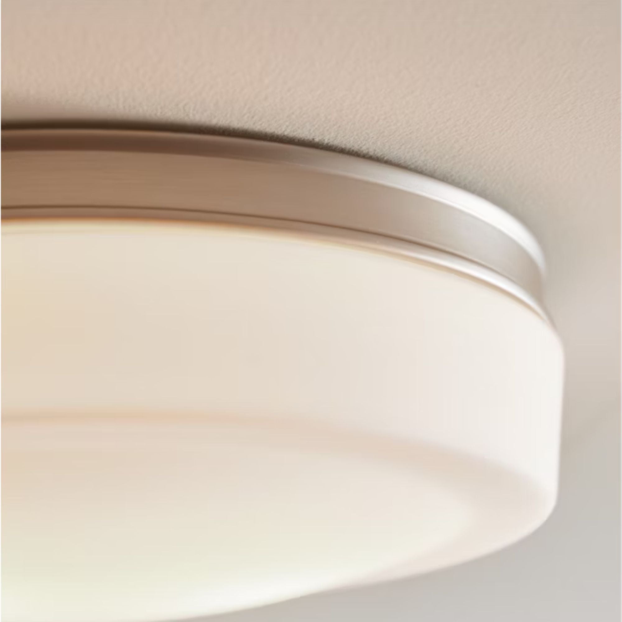 Issen 14" 2-Light Flush Mount, Satin Nickel Finish