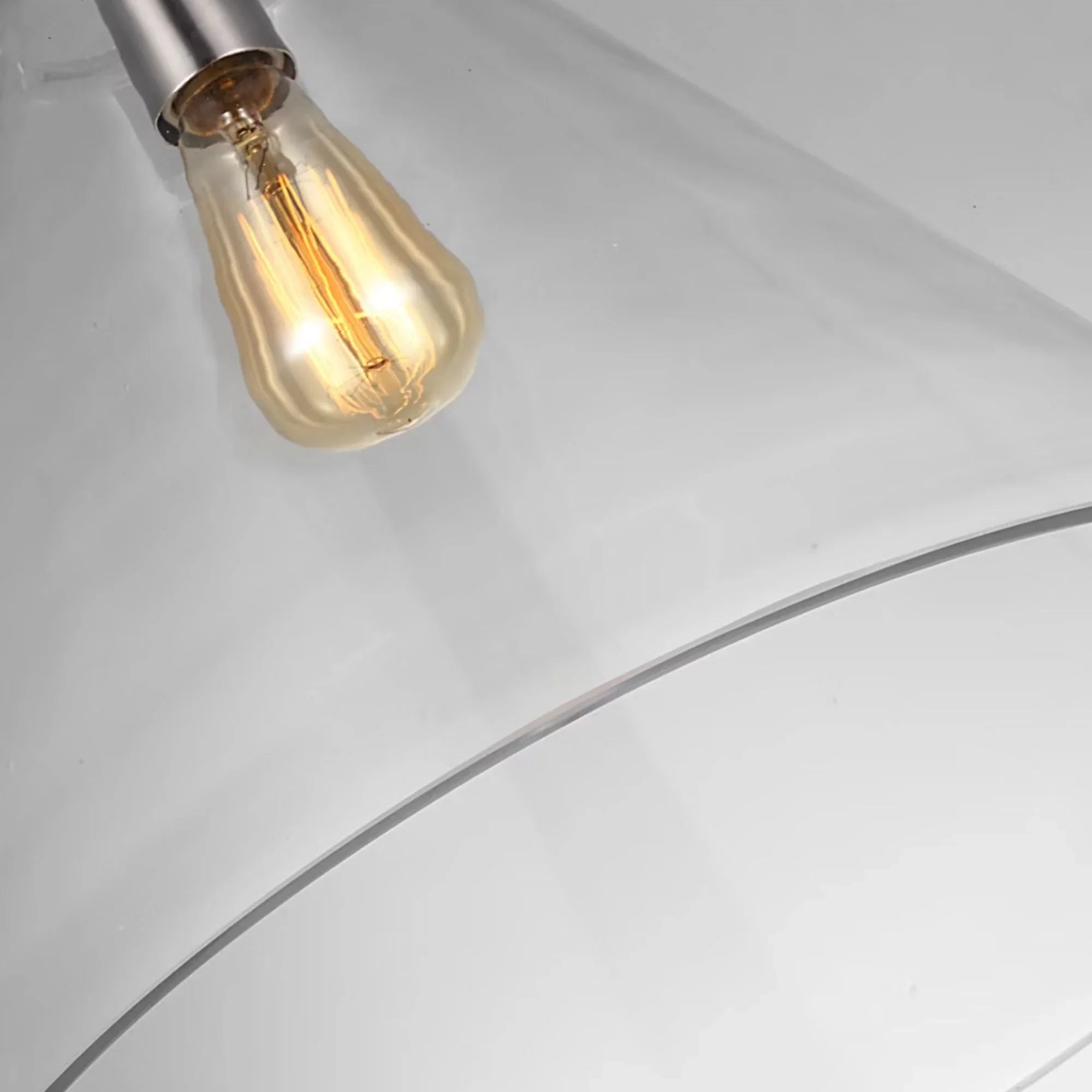 Kate 16" Cone Pendant, Brushed Nickel Finish