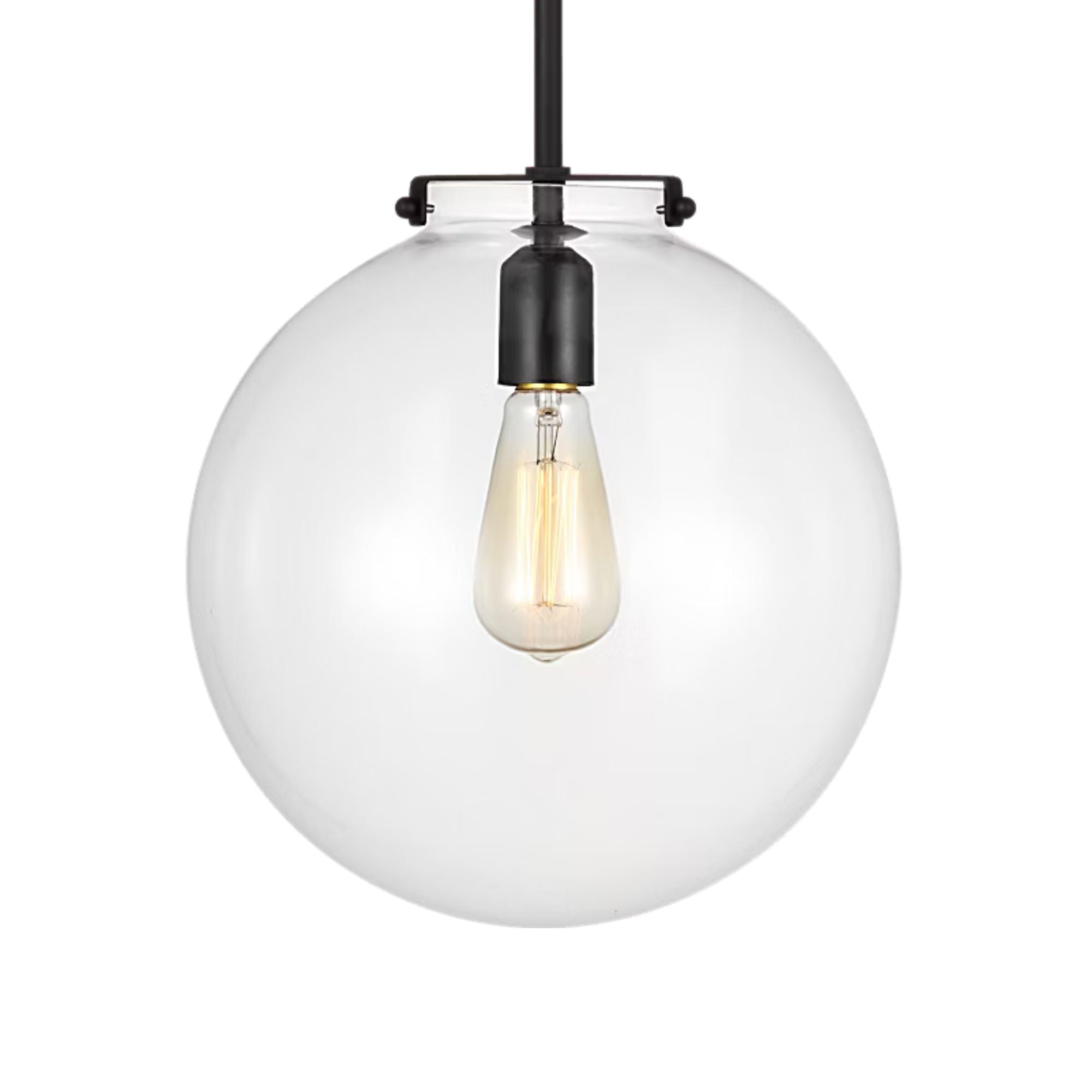 Kate 12" Sphere Pendant, Midnight Black Finish