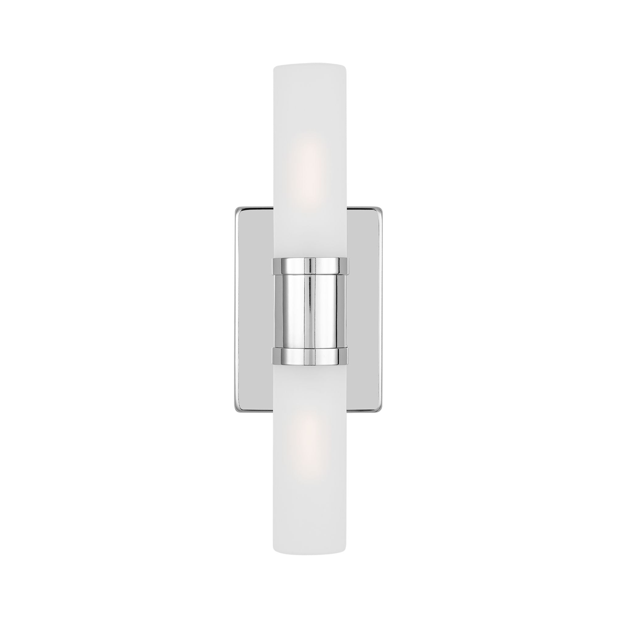 Keaton 16" Small 2-Light Bathroom Vanity, Chrome Finish