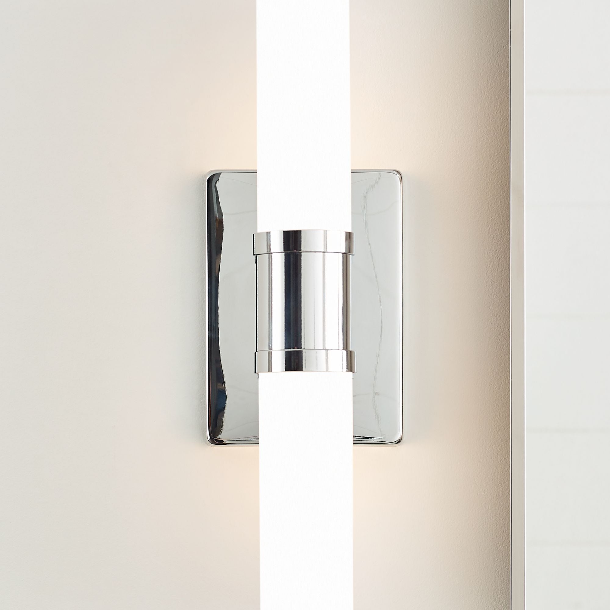 Keaton 16" Small 2-Light Bathroom Vanity, Chrome Finish