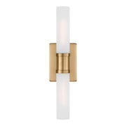 Keaton 20" Medium 2-Light Bathroom Vanity, Satin Brass Finish