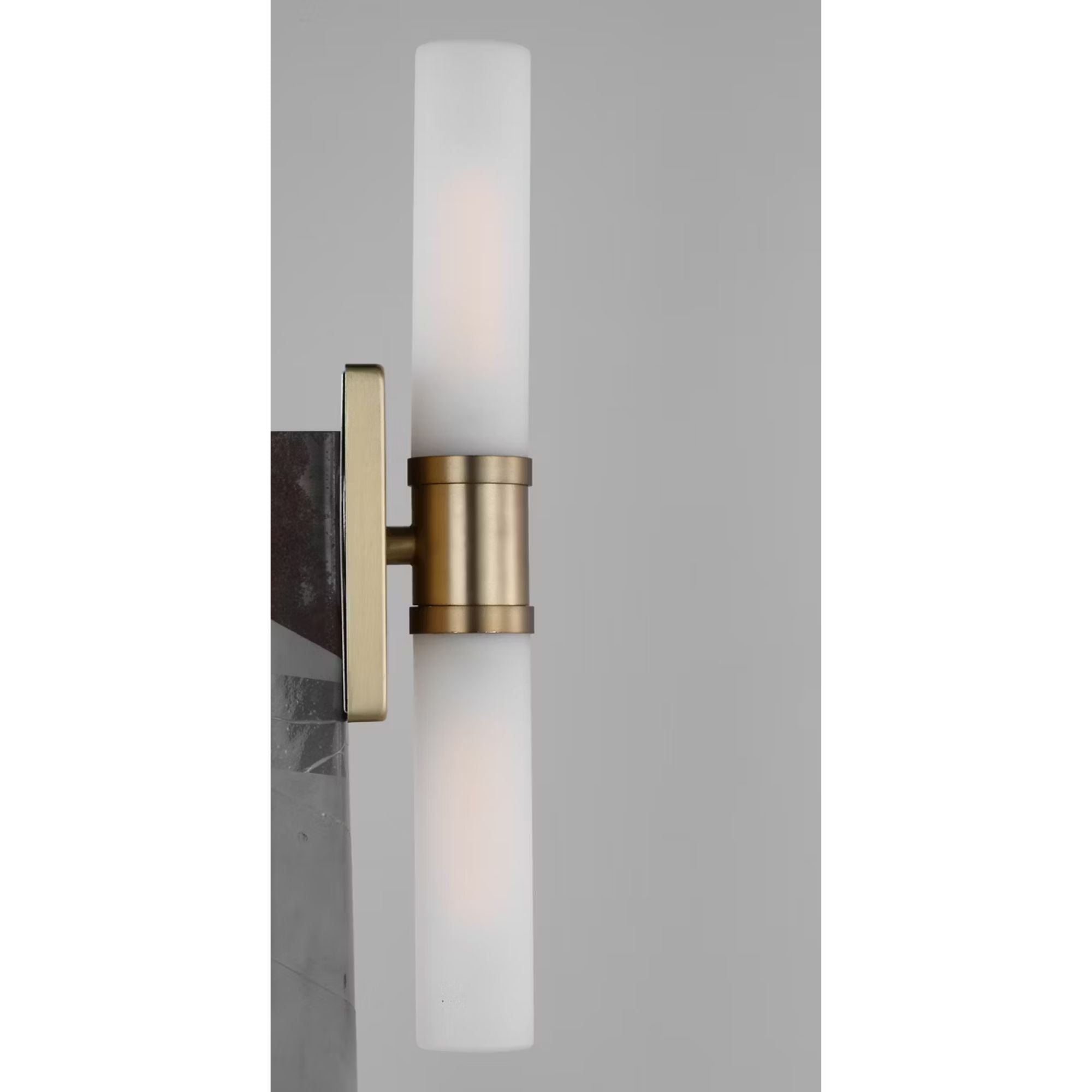 Keaton 20" Medium 2-Light Bathroom Vanity, Satin Brass Finish