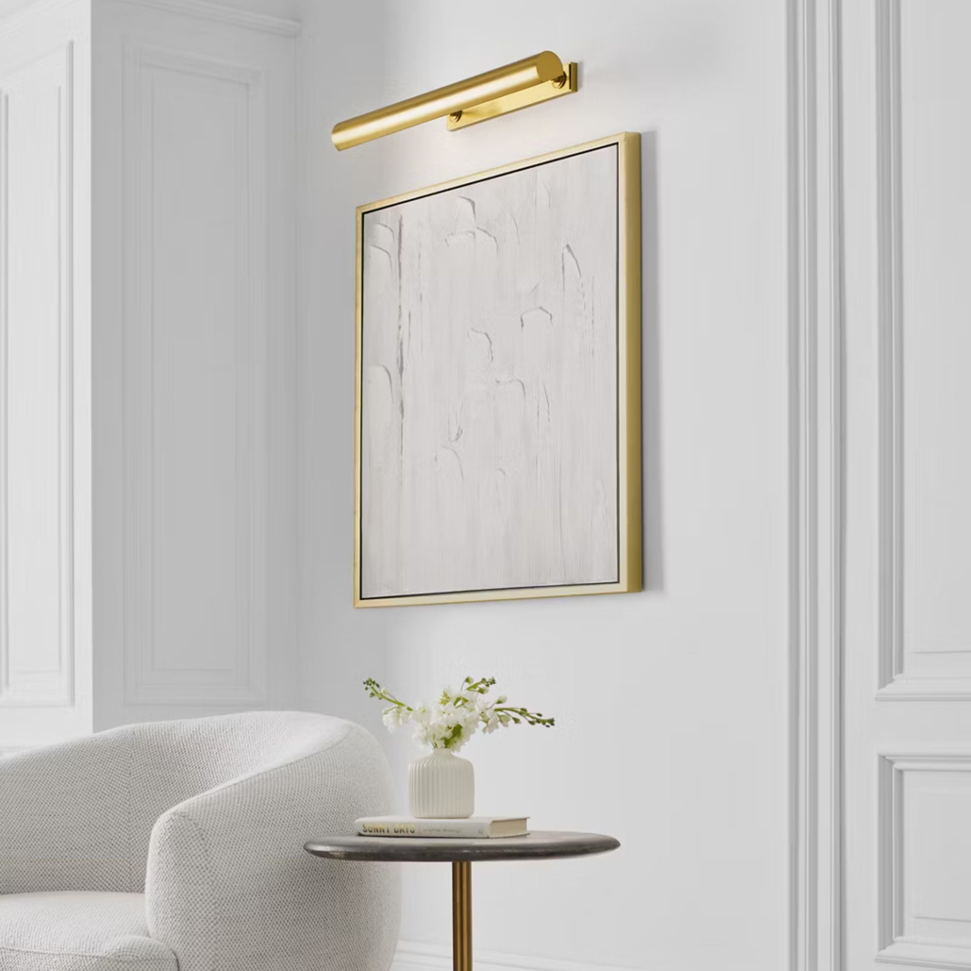 Kenyon 30" Picture Light, Burnished Brass Finish