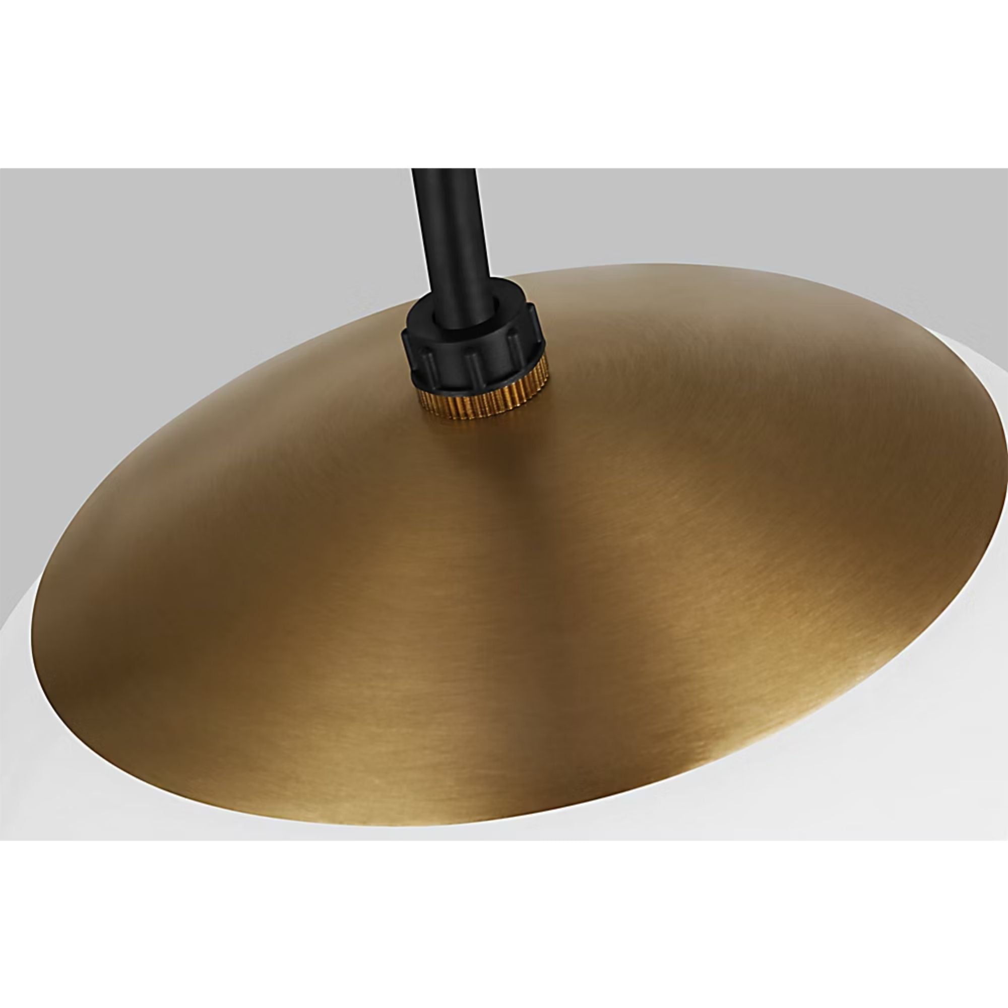 Leo Hanging Globe 8" Small Pendant, Satin Brass Finish