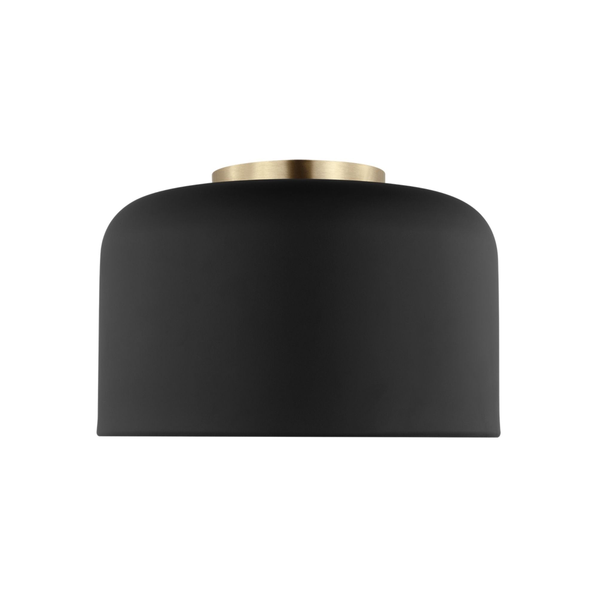 Malone 11" Small Flush Mount, Midnight Black Finish