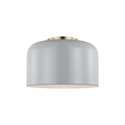Malone 11" Small Flush Mount, Matte Grey Finish