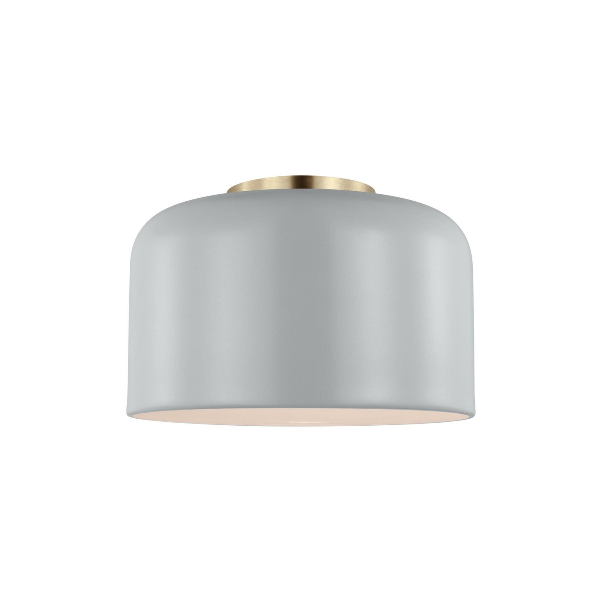 Malone 11" Small Flush Mount, Matte Grey Finish