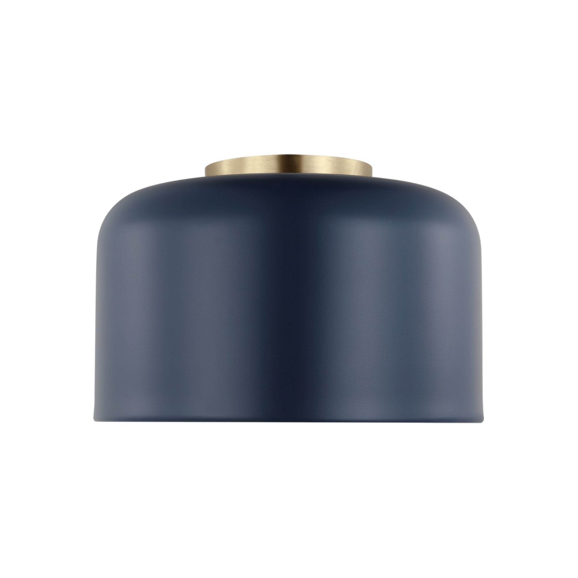 Malone 11" Small Flush Mount, Navy Finish