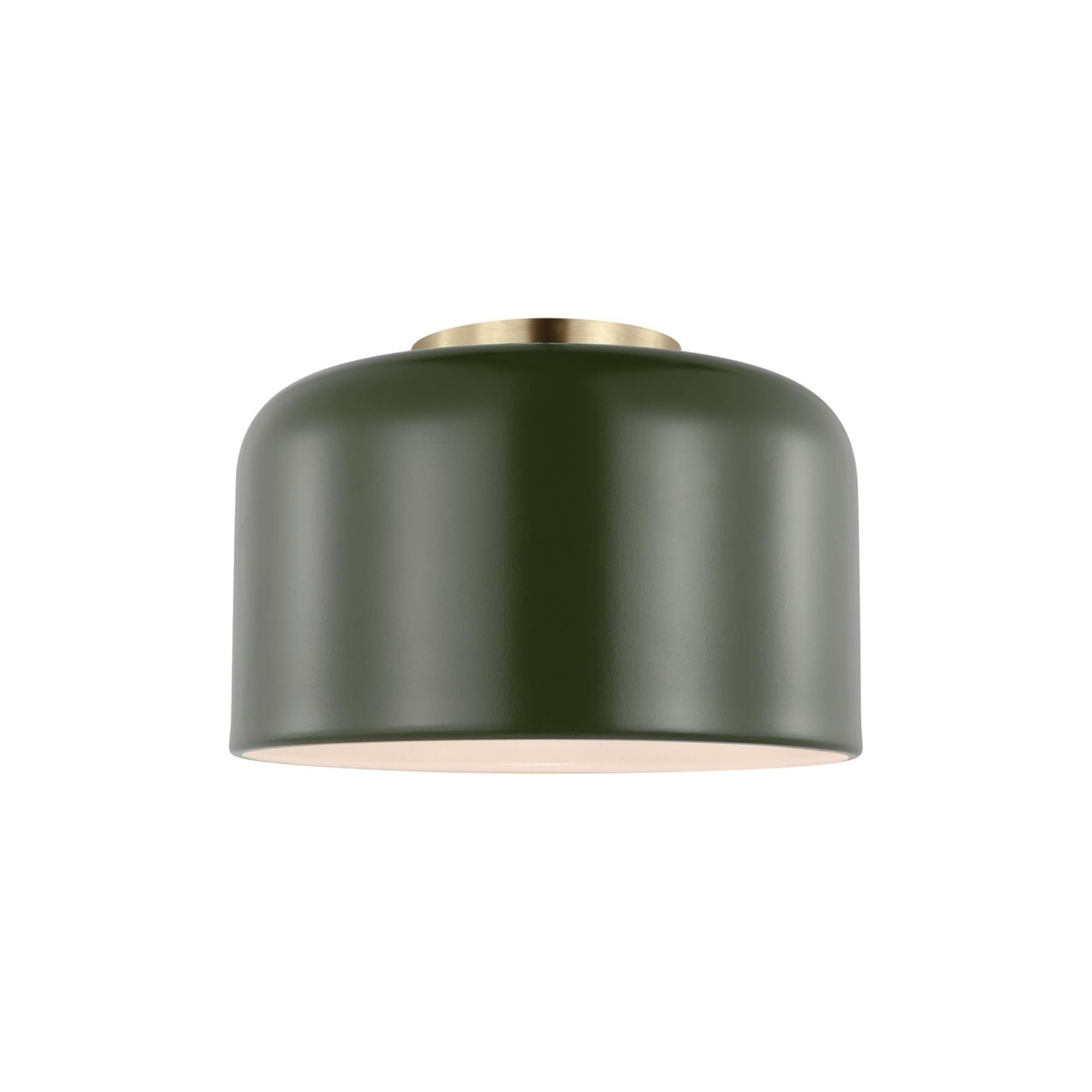 Malone 11" LED Small Flush Mount, Olive Finish