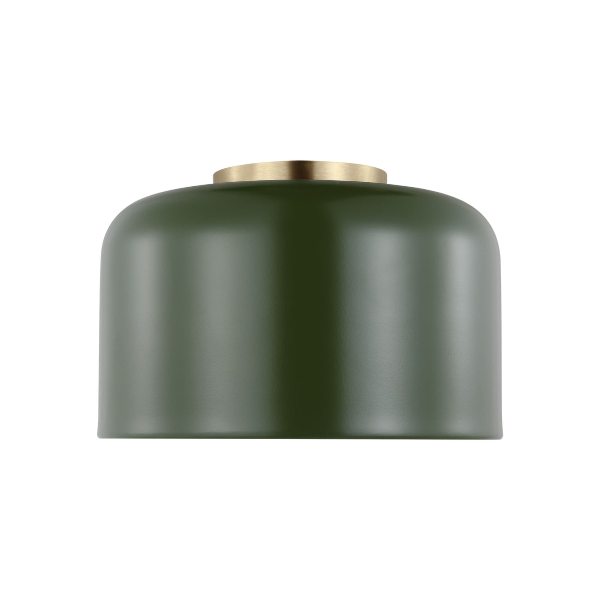 Malone 11" LED Small Flush Mount, Olive Finish