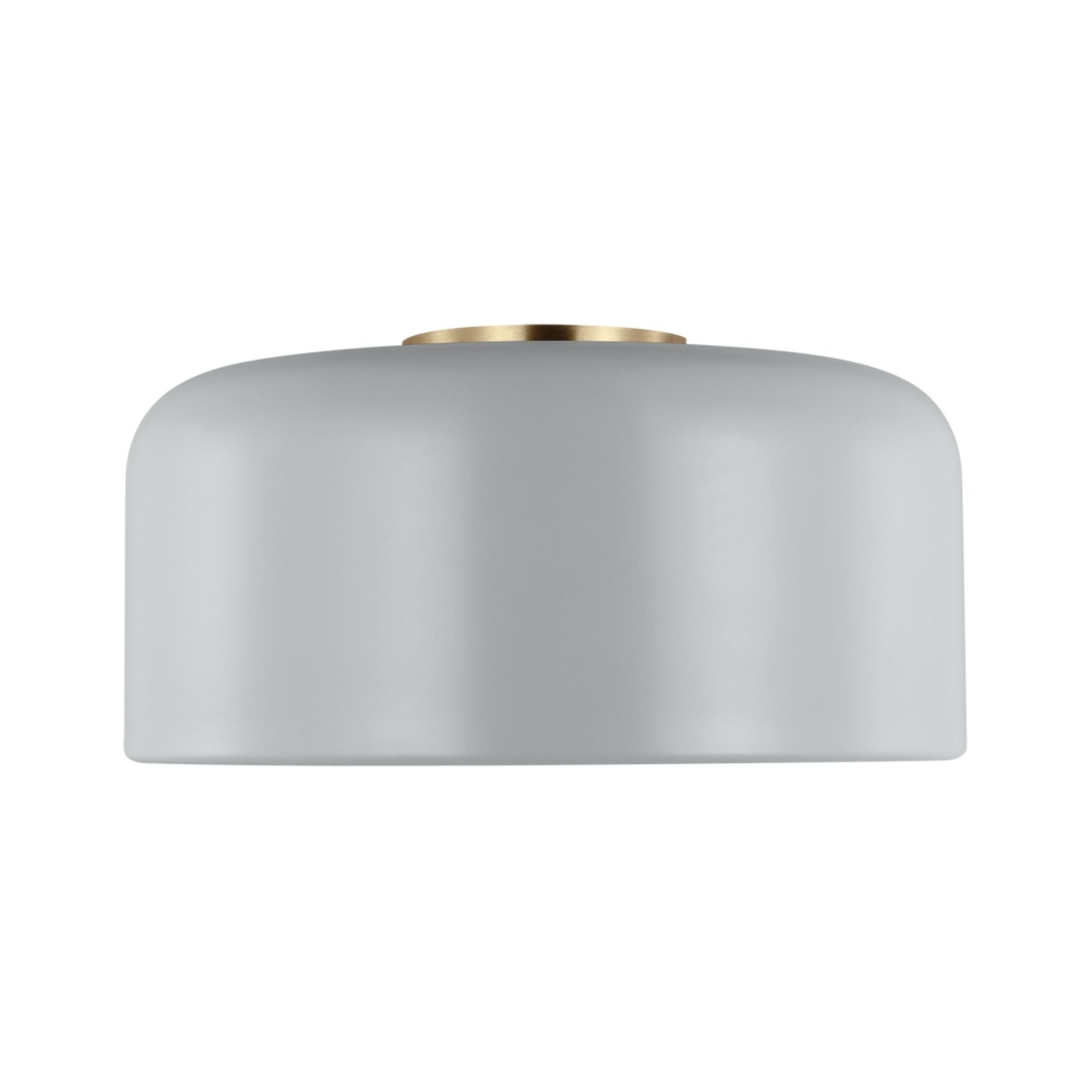 Malone 14" Medium Flush Mount, Matte Grey Finish