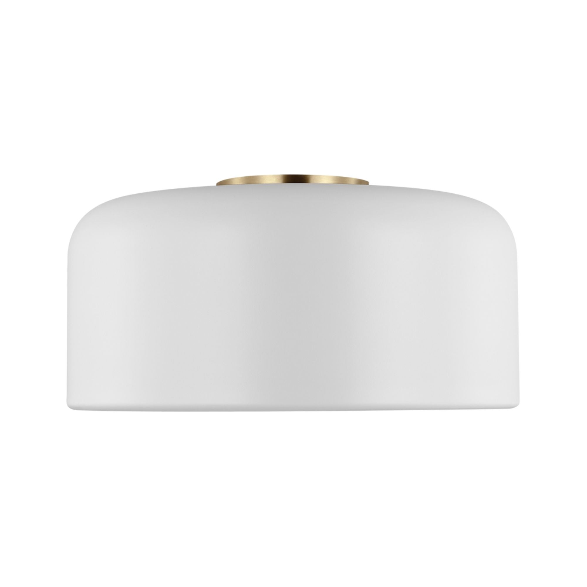 Malone 14" LED Medium Flush Mount, Matte White Finish