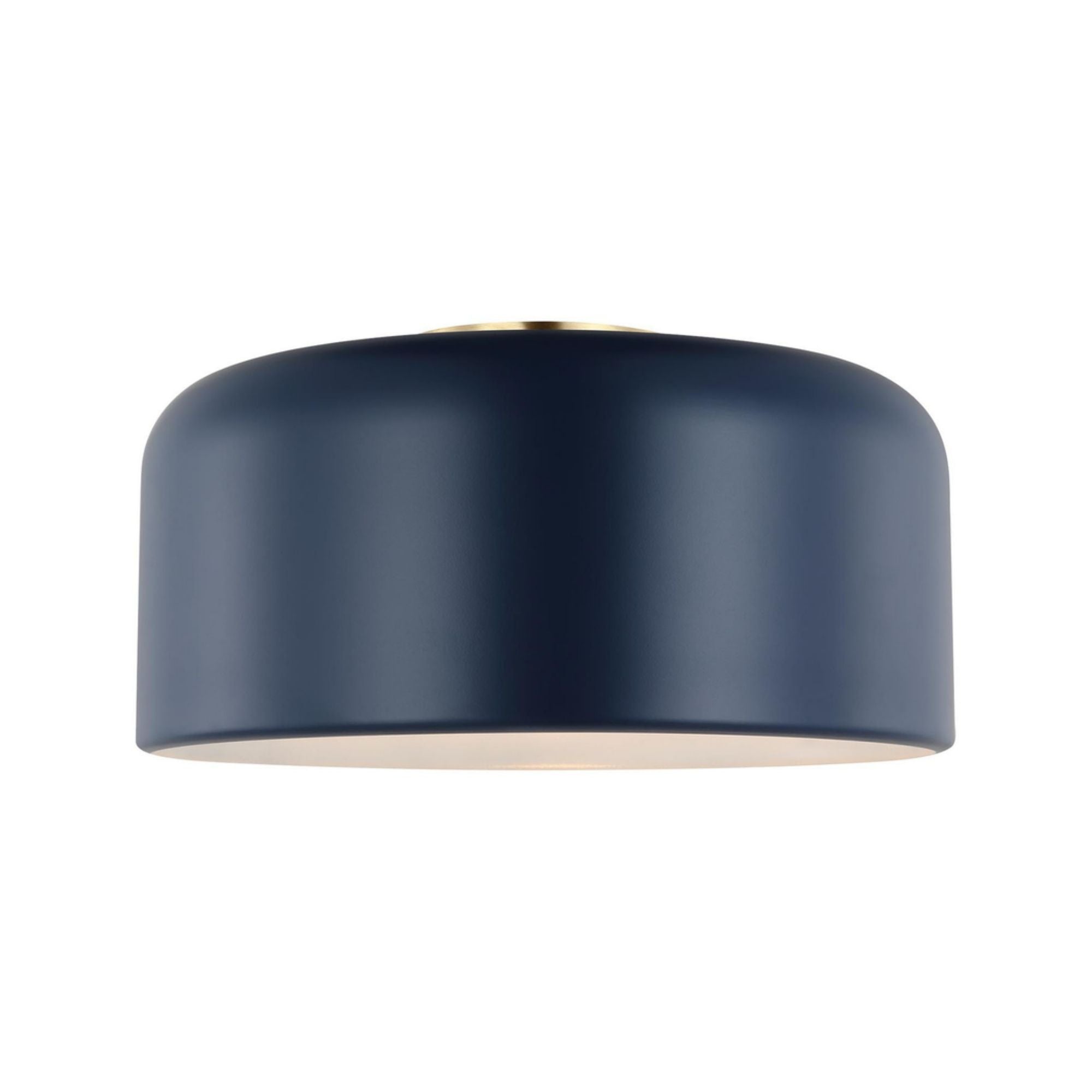 Malone 14" LED Medium Flush Mount, Navy Finish