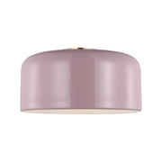 Malone 14" LED Medium Flush Mount, Rose Finish