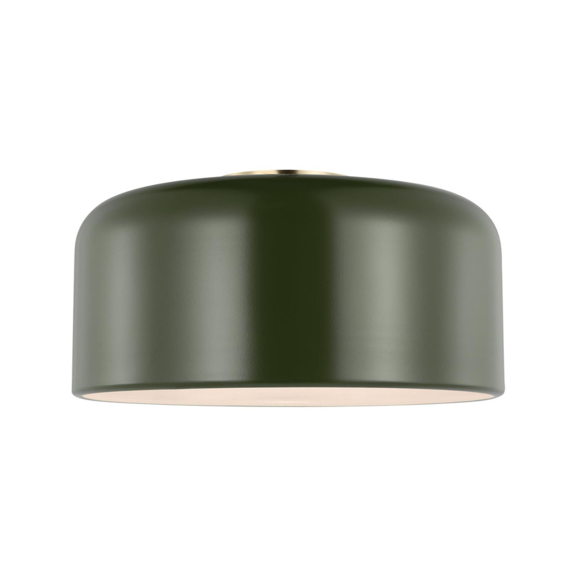 Malone 14" LED Medium Flush Mount, Olive Finish