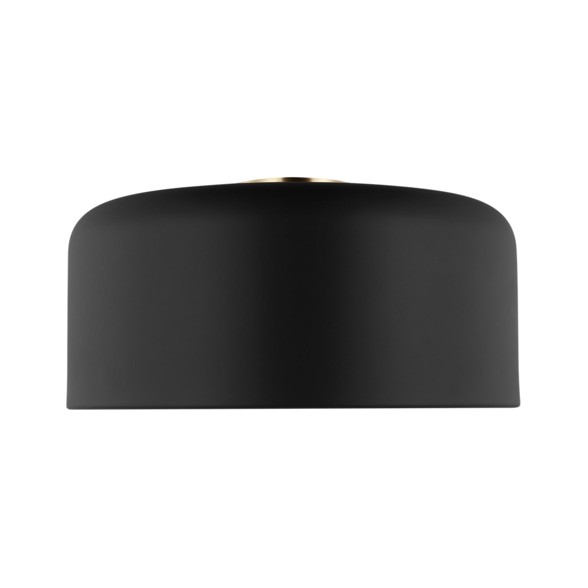 Malone 16" LED Large Flush Mount, Midnight Black Finish