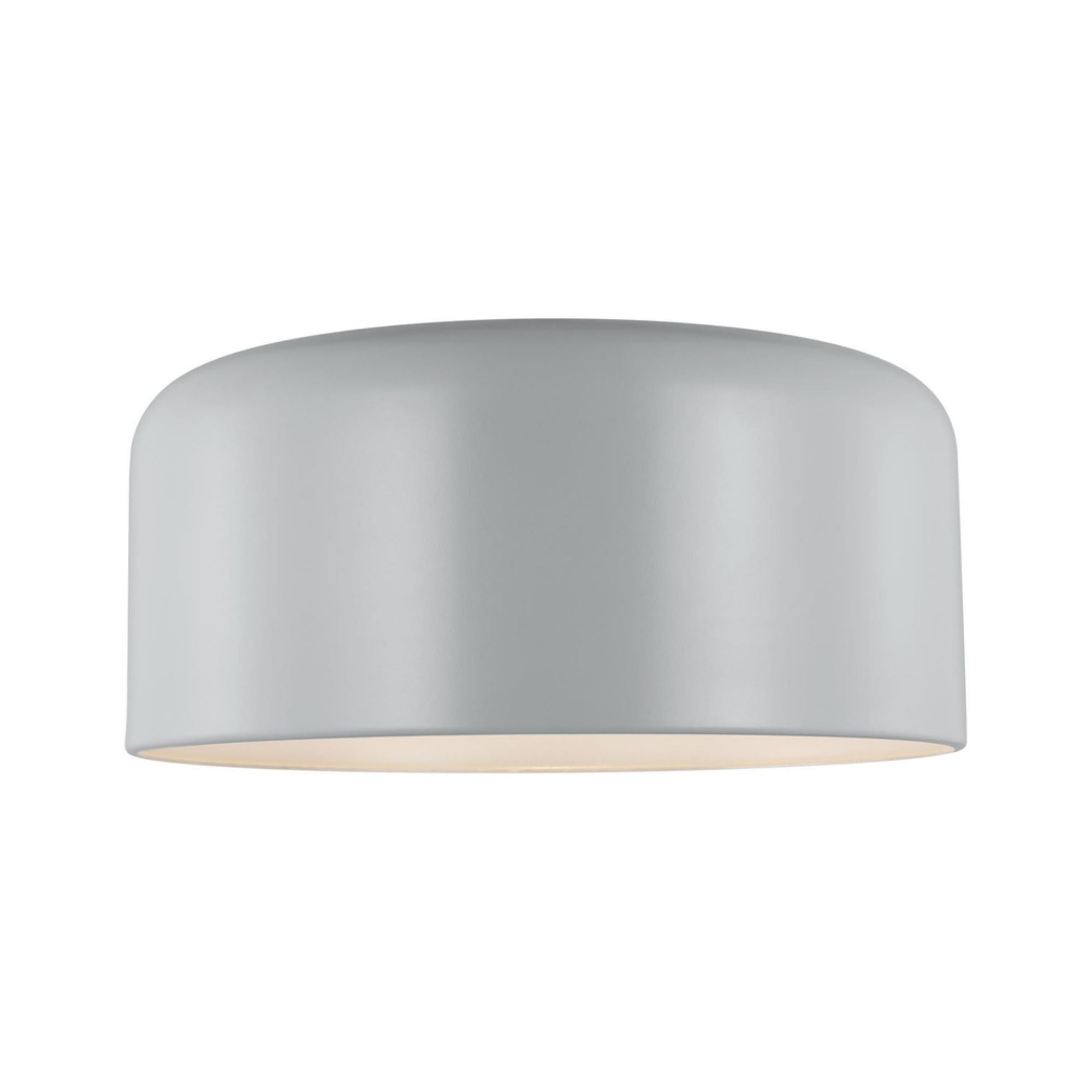 Malone 16" LED Large Flush Mount, Matte Grey Finish