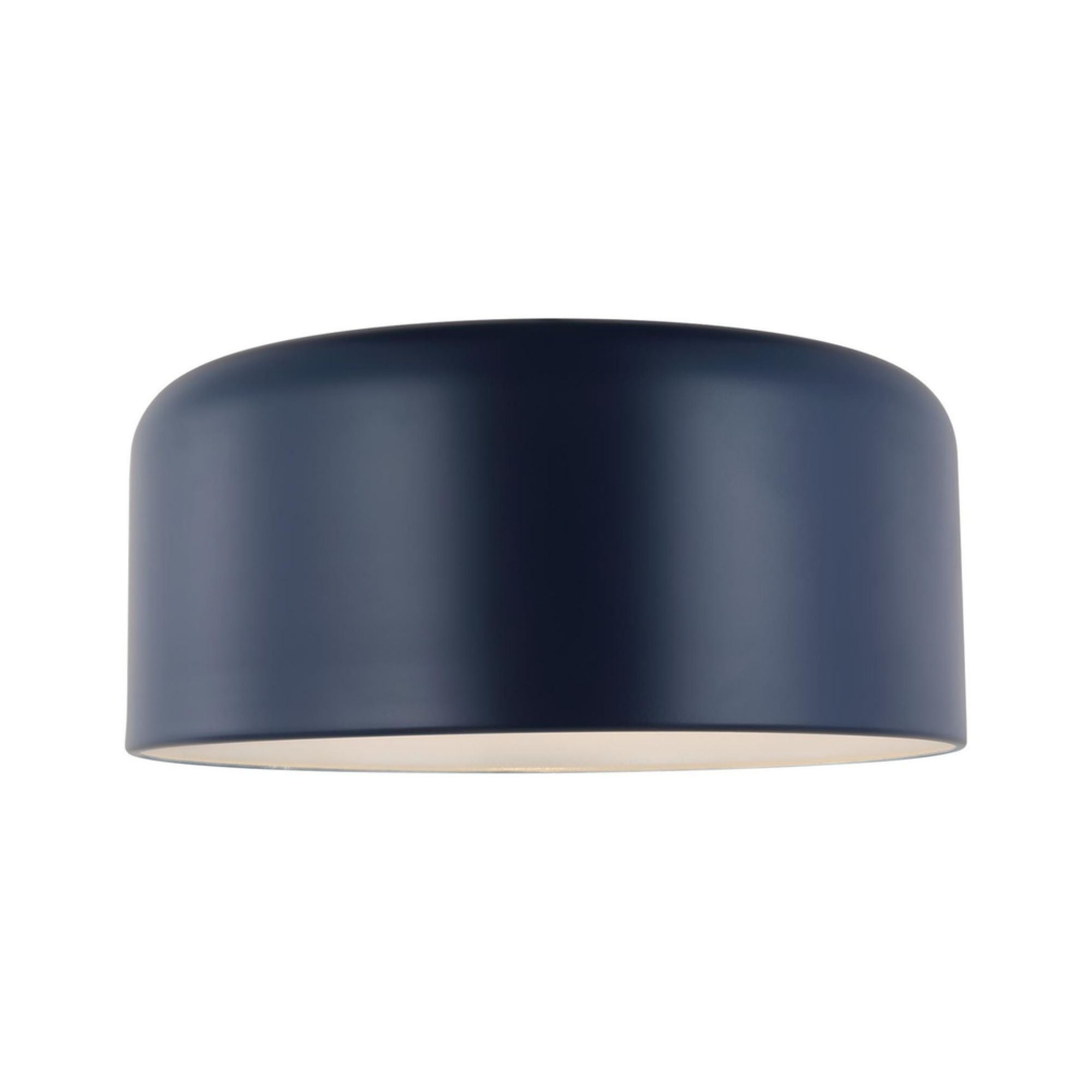 Malone 16" LED Large Flush Mount, Navy Finish