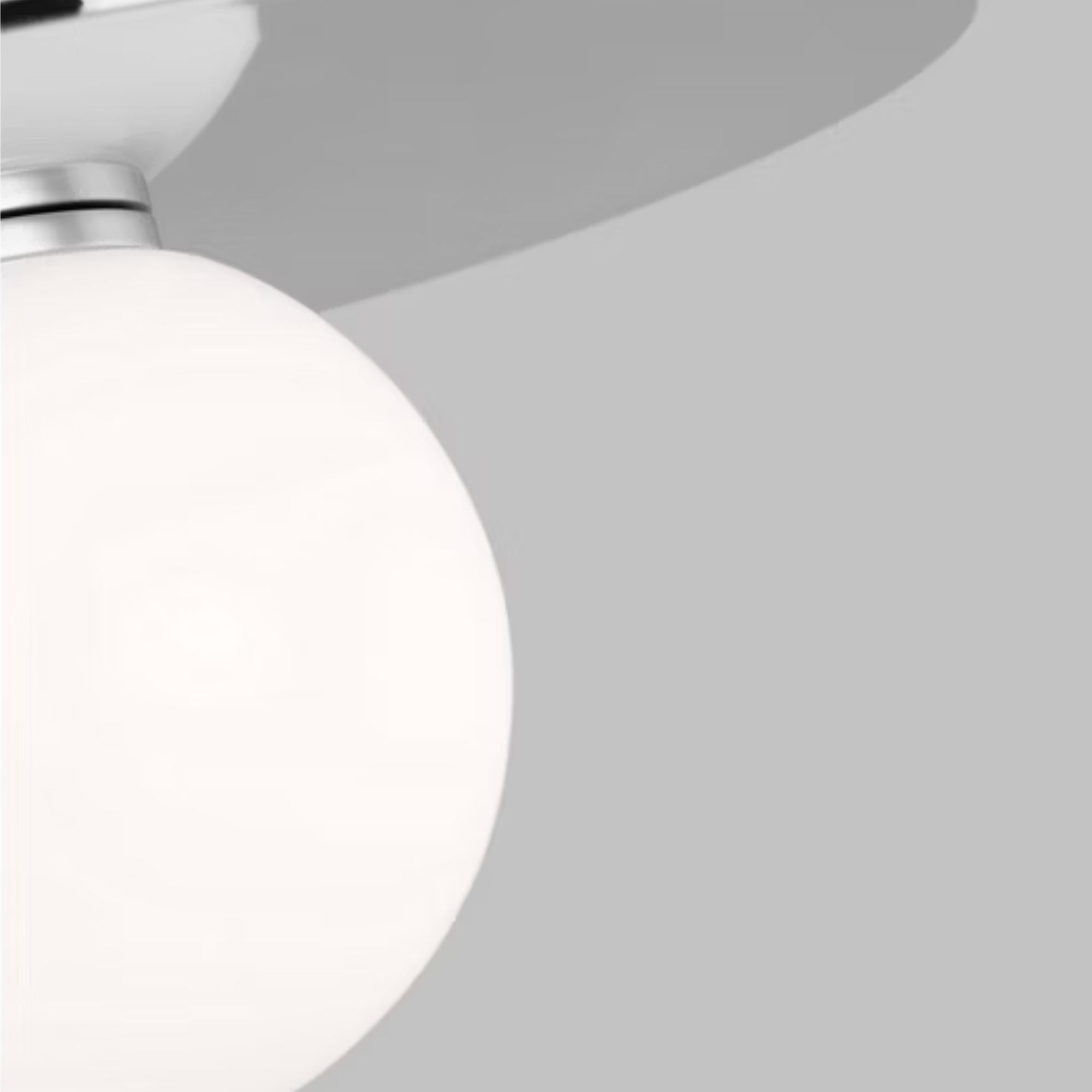 Nodes 8" Flush Mount, Polished Nickel Finish