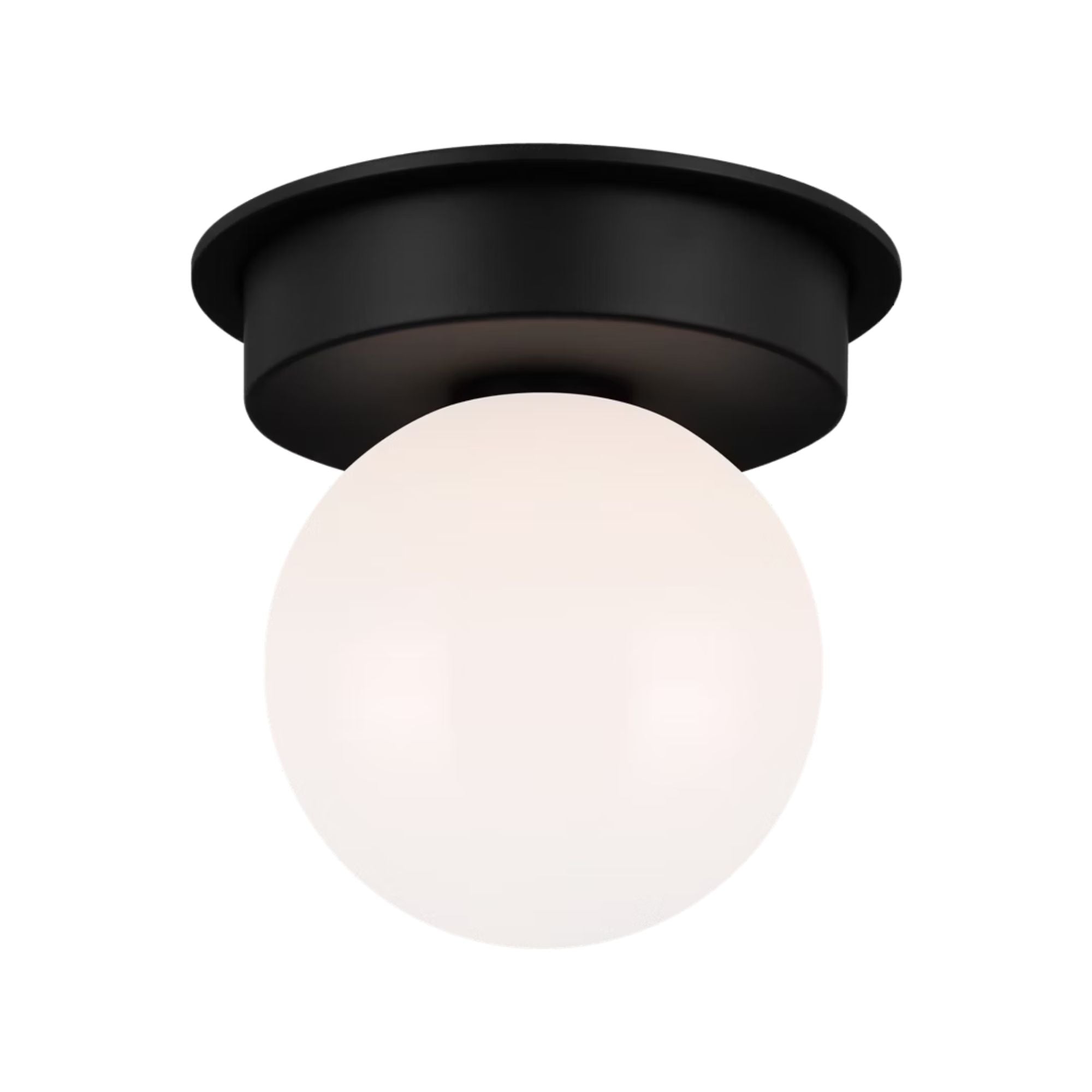 Nodes 14" Flush Mount, Midnight Black Finish