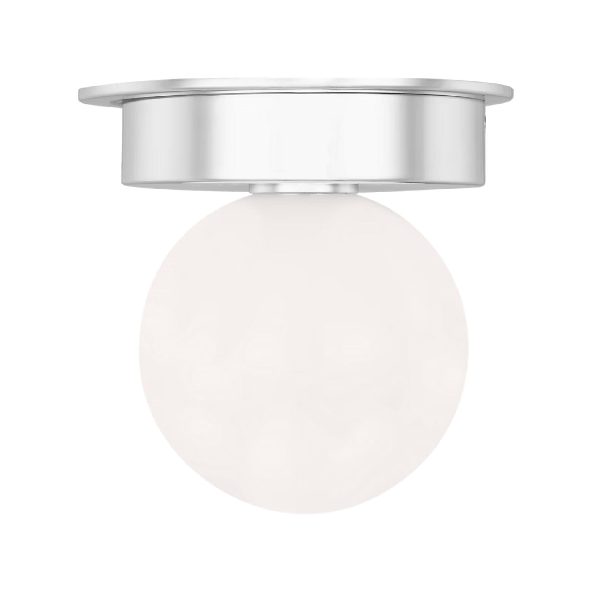 Nodes 14" Flush Mount, Polished Nickel Finish