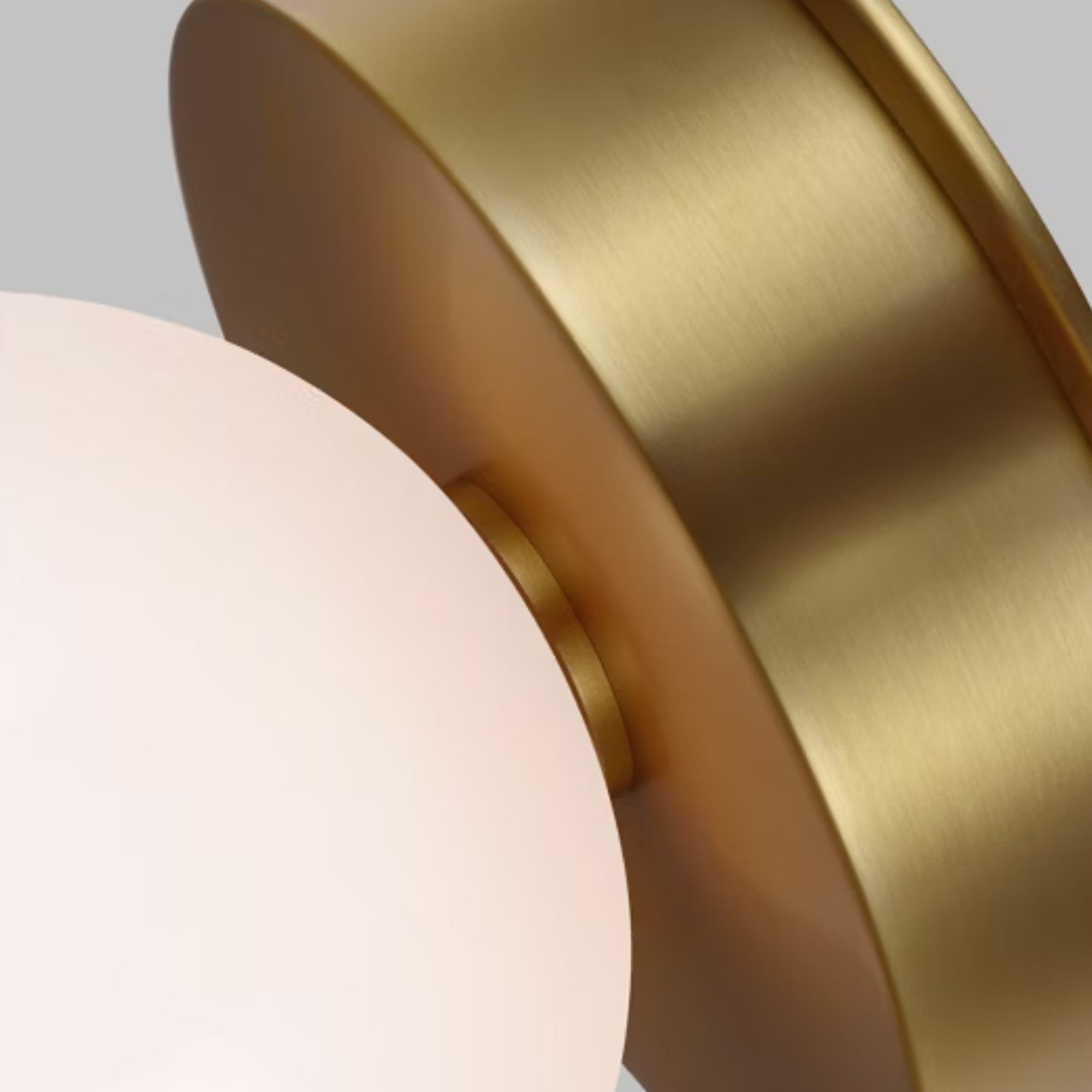 Nodes 18" Flush Mount, Burnished Brass Finish