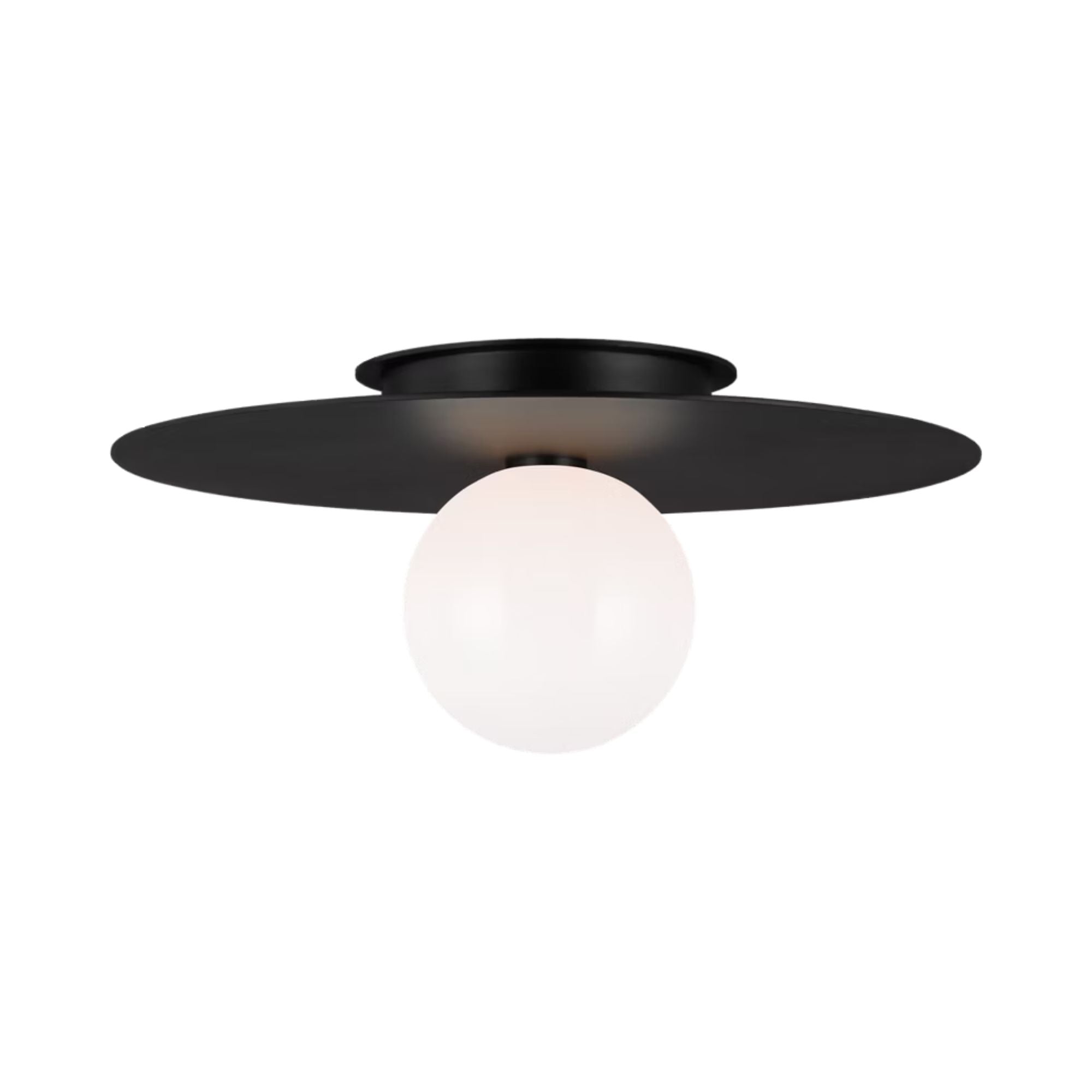 Nodes 18" Flush Mount, Midnight Black Finish