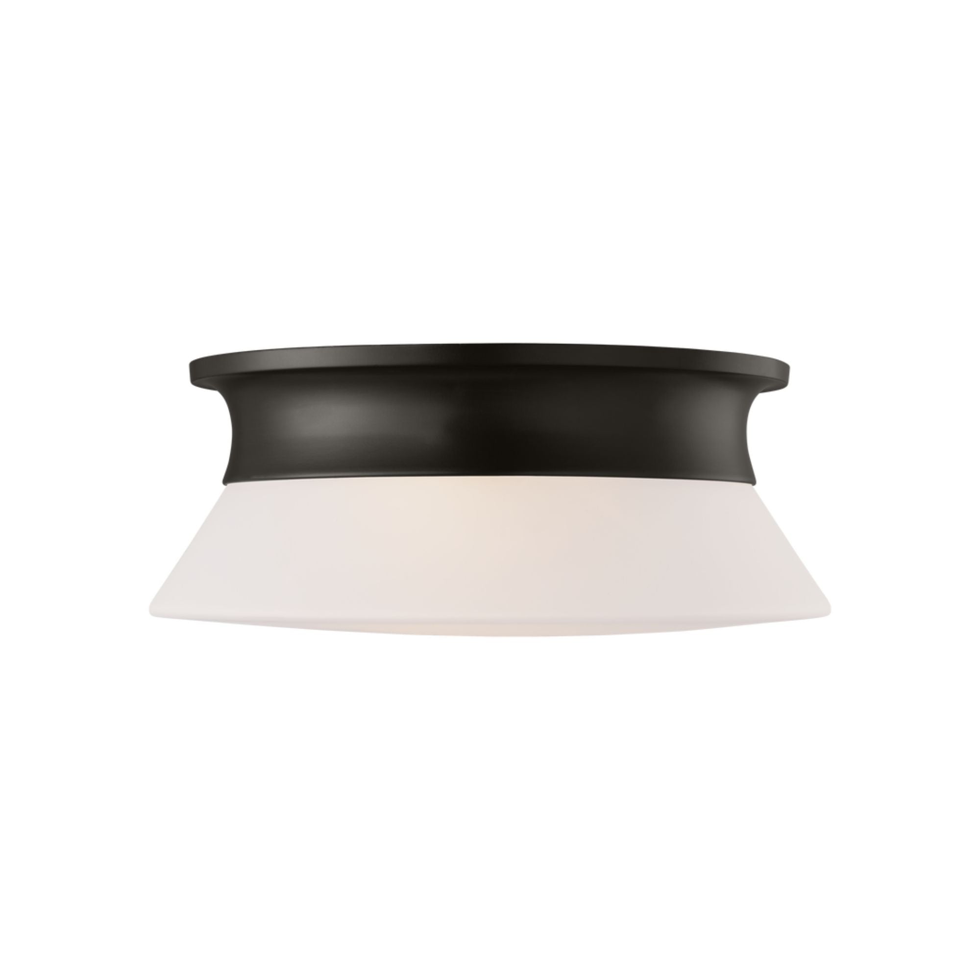 Panos 14" Flush Mount, Aged Iron Finish