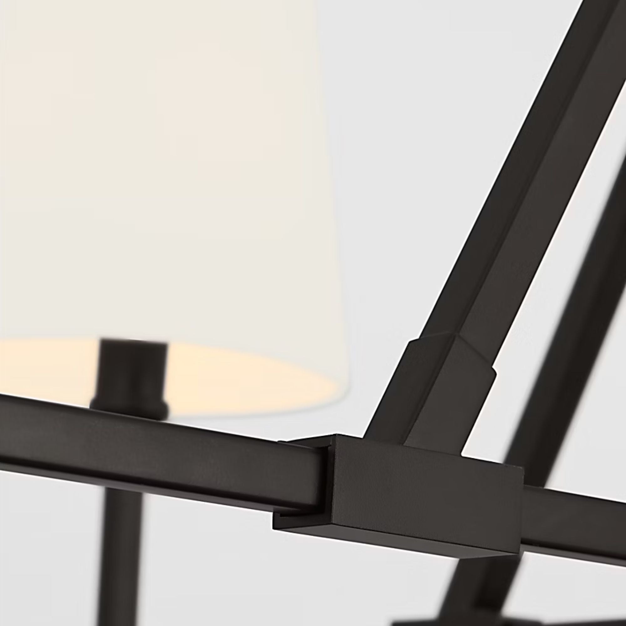 Perth 40" 4-Light X-Large Chandelier, Aged Iron Finish