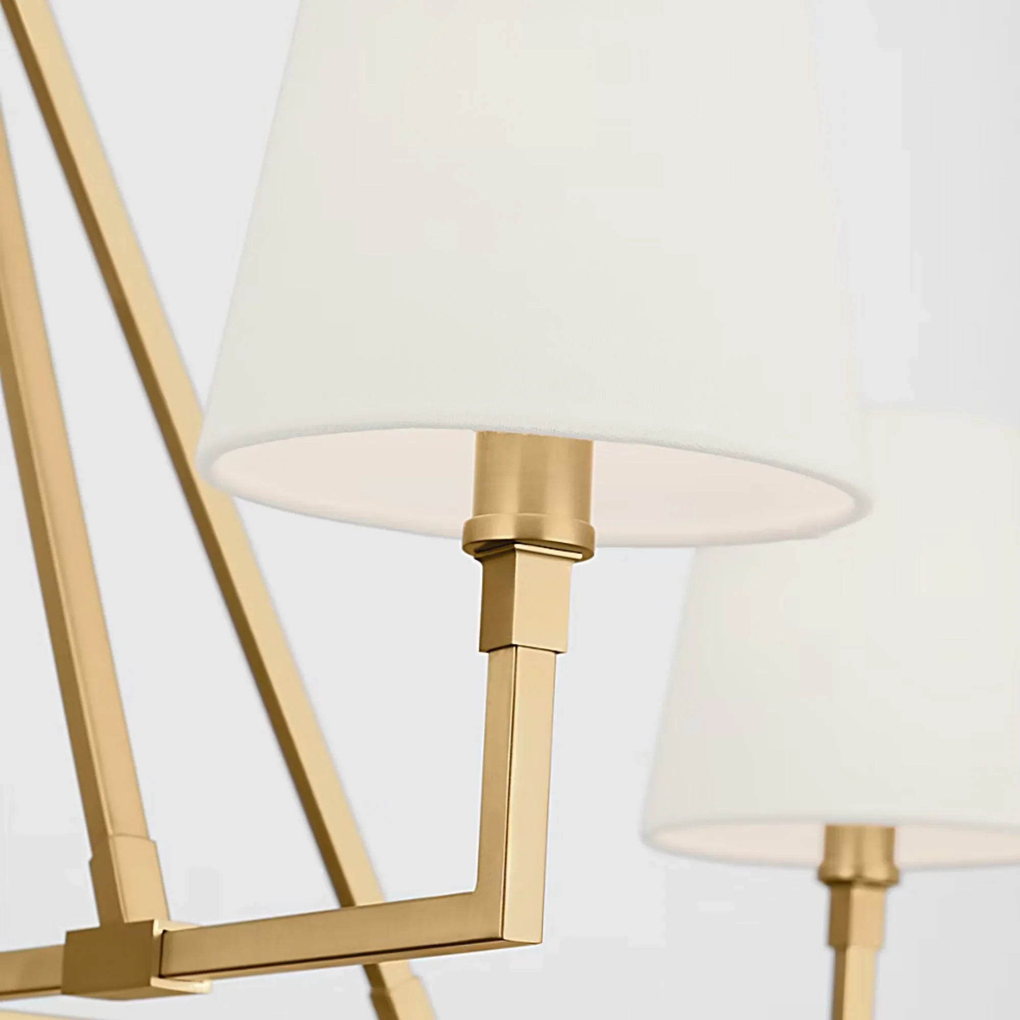 Visual Comfort Studio Perth 40 in. 4-Light Chandelier, Burnished Brass