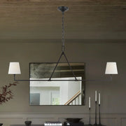 Visual Comfort Studio Perth 56 in. 2-Light Chandelier, Aged Iron