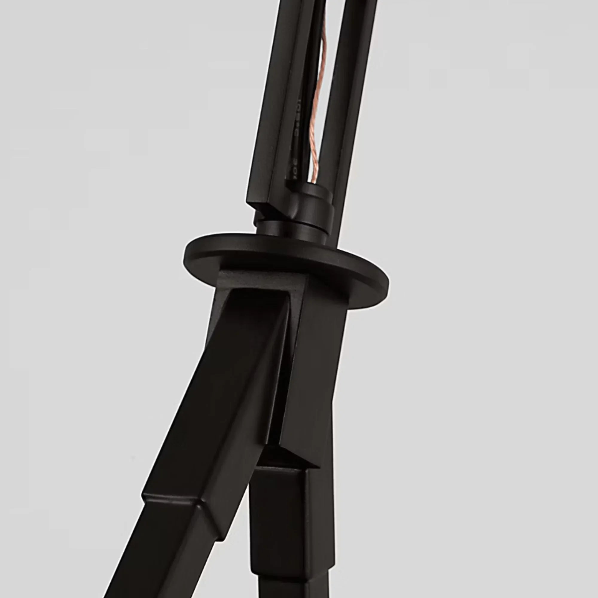 Perth 56" 2-Light Large Linear Chandelier, Aged Iron Finish