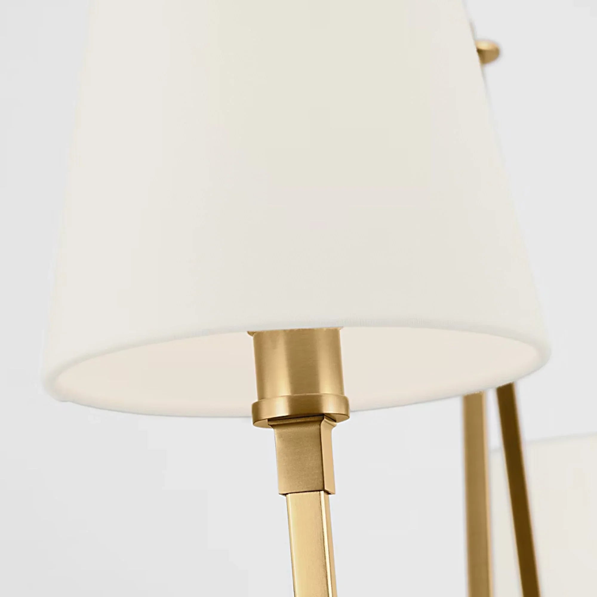 Perth 56" 2-Light Large Linear Chandelier, Burnished Brass Finish