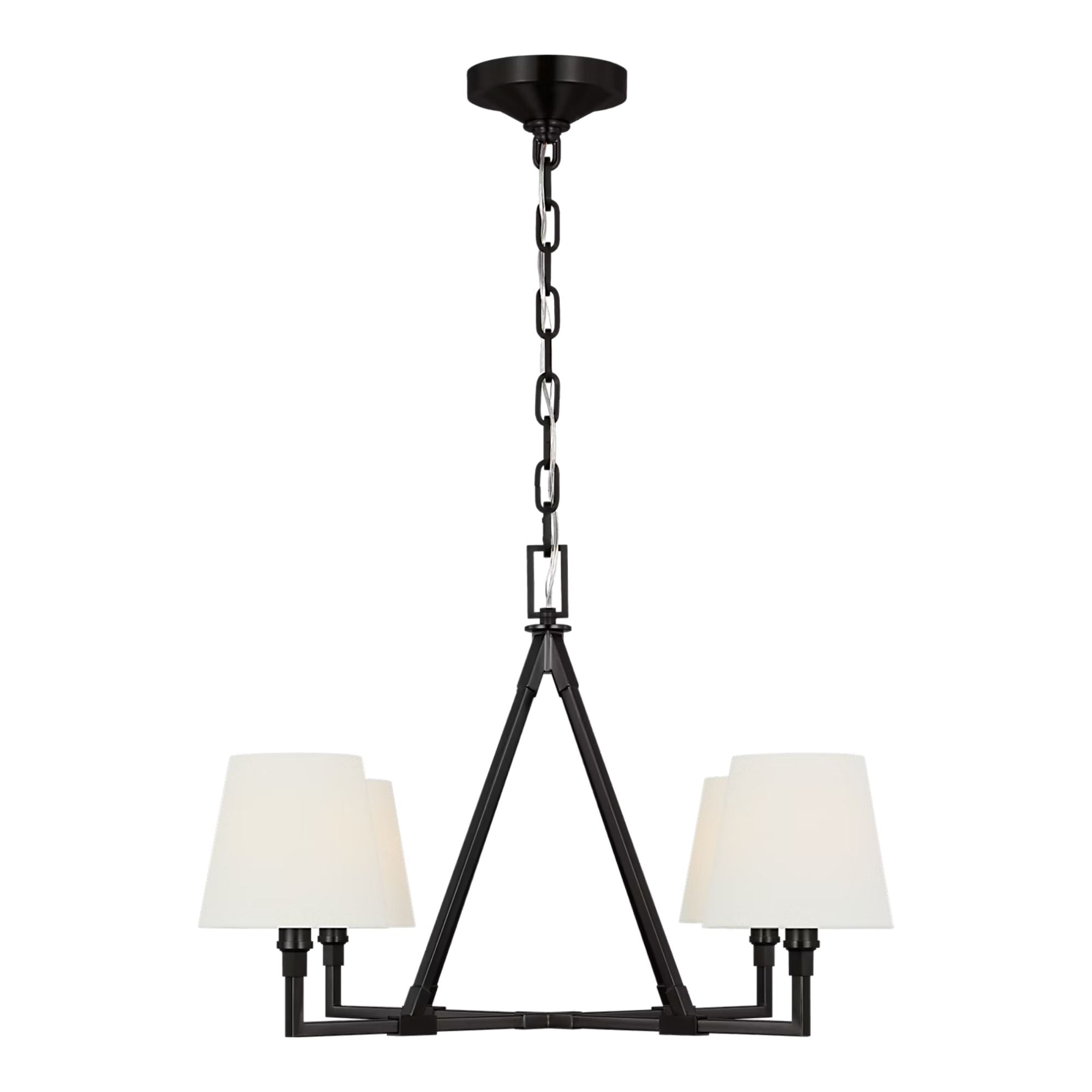 Perth 31" 4-Light Medium Chandelier, Aged Iron Finish