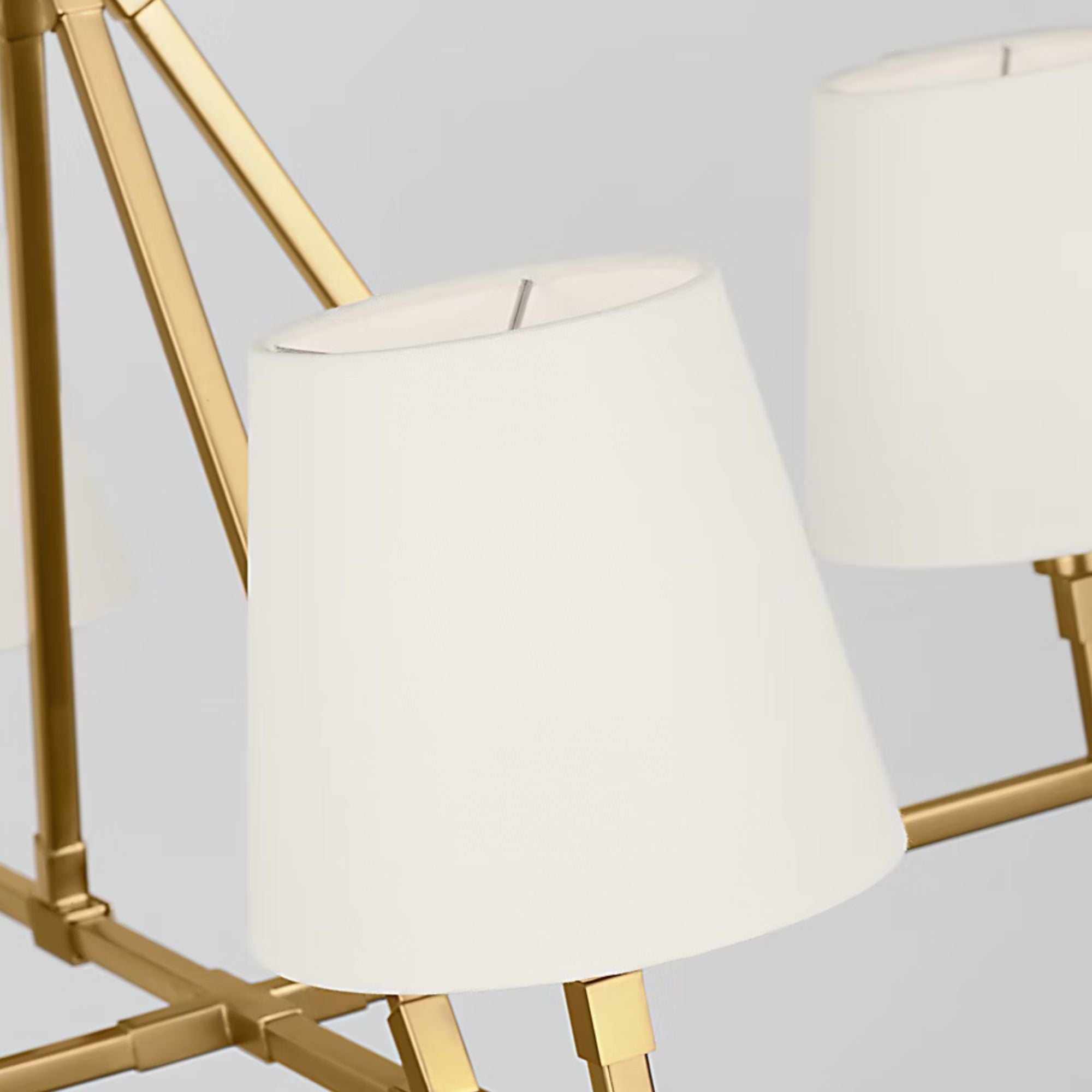 Perth 31" 4-Light Medium Chandelier, Burnished Brass Finish