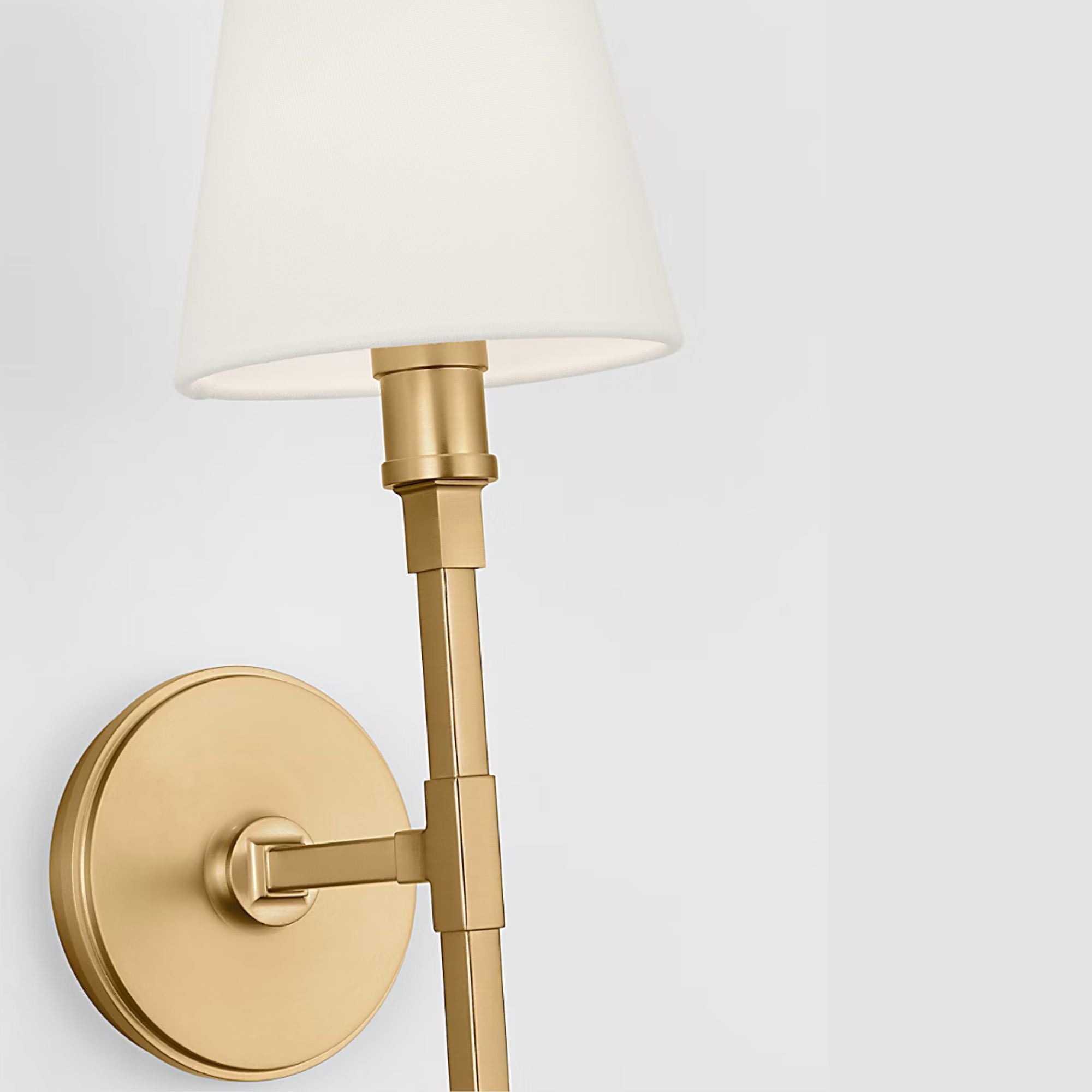 Perth 17" Wall Sconce, Burnished Brass Finish