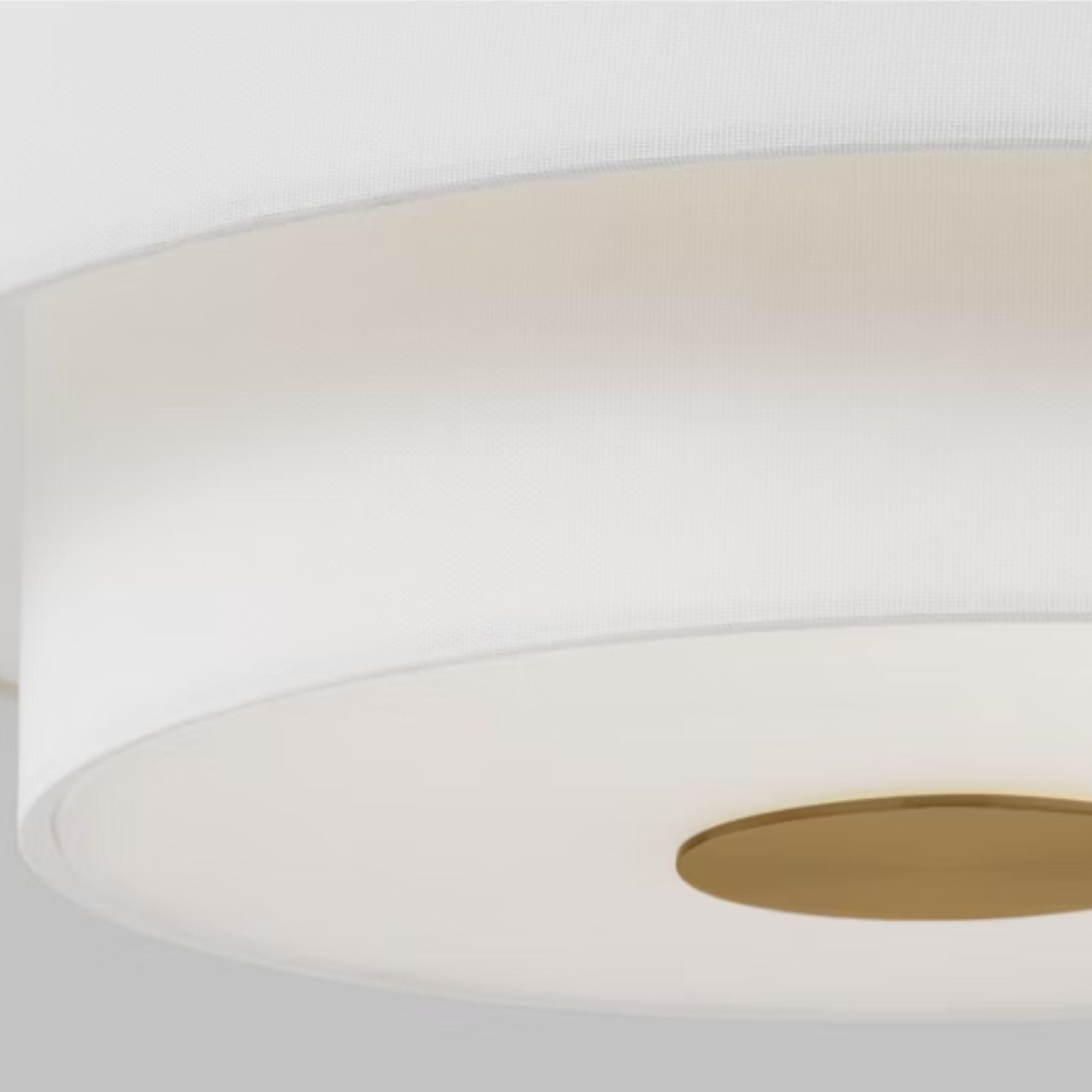 Sawyer 18" 3-Light Flush Mount, Burnished Brass Finish