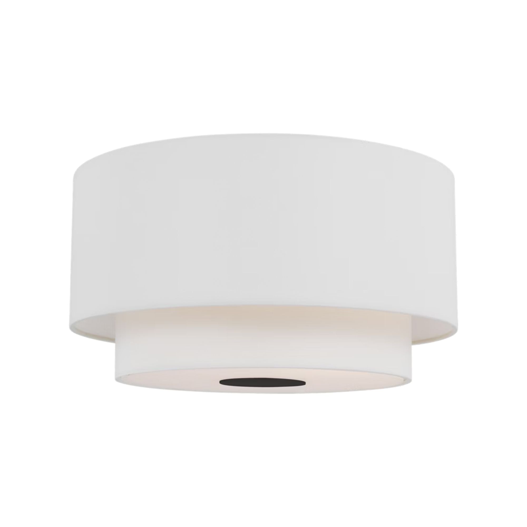 Sawyer 18" 3-Light Flush Mount, Midnight Black Finish