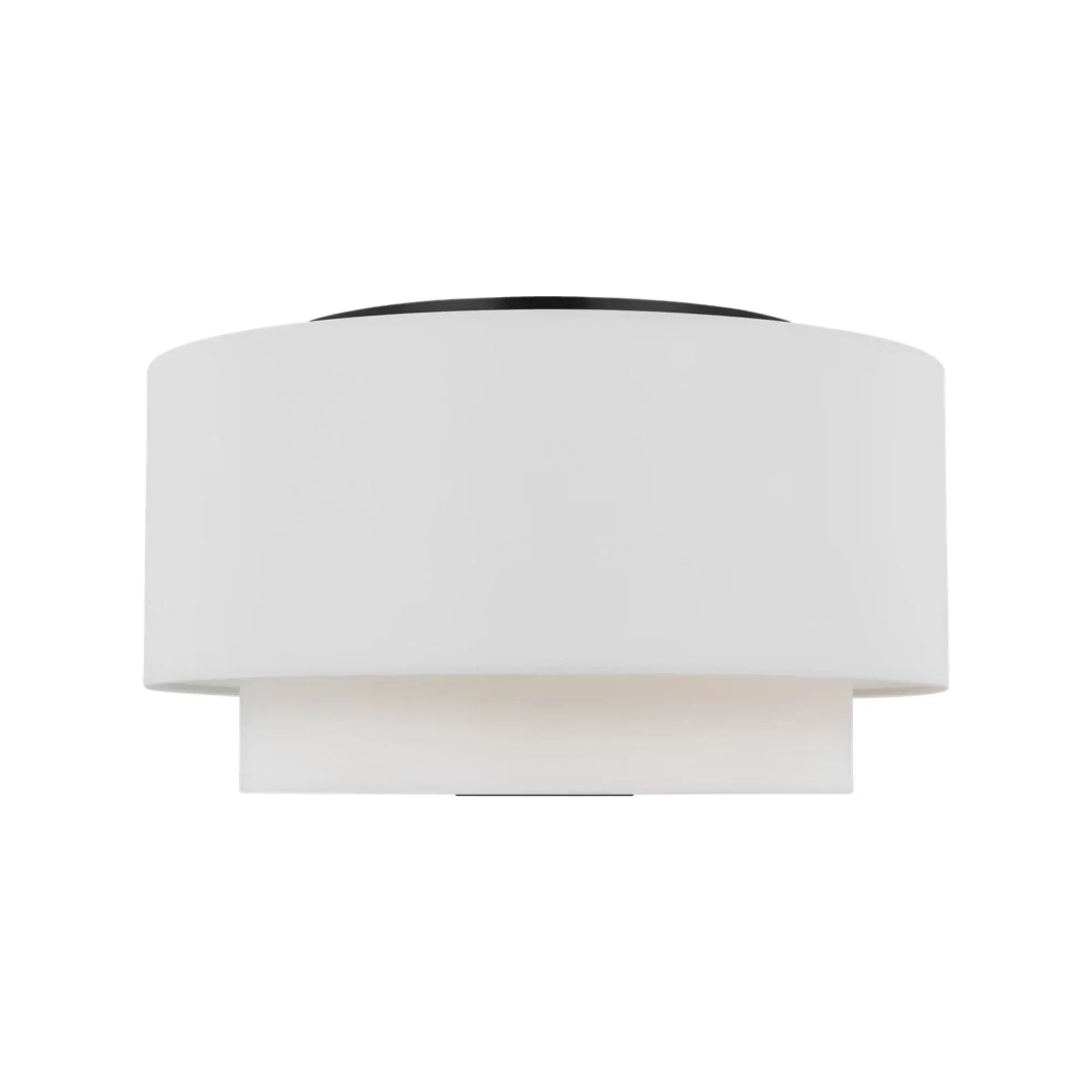 Visual Comfort Studio - Sawyer 18" 3-Light Flush Mount, Midnight Black Finish | Bees Lighting