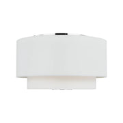 Sawyer 18" 3-Light Flush Mount, Polished Nickel Finish