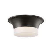 Sina 15" Flush Mount, Aged Iron Finish
