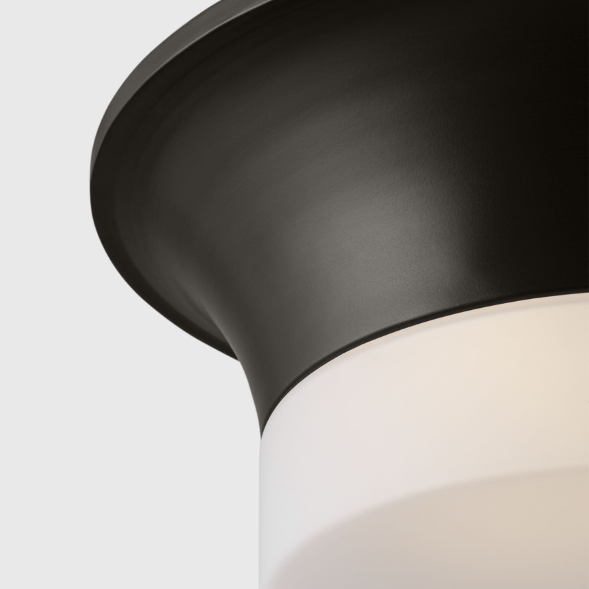 Sina 15" Flush Mount, Aged Iron Finish