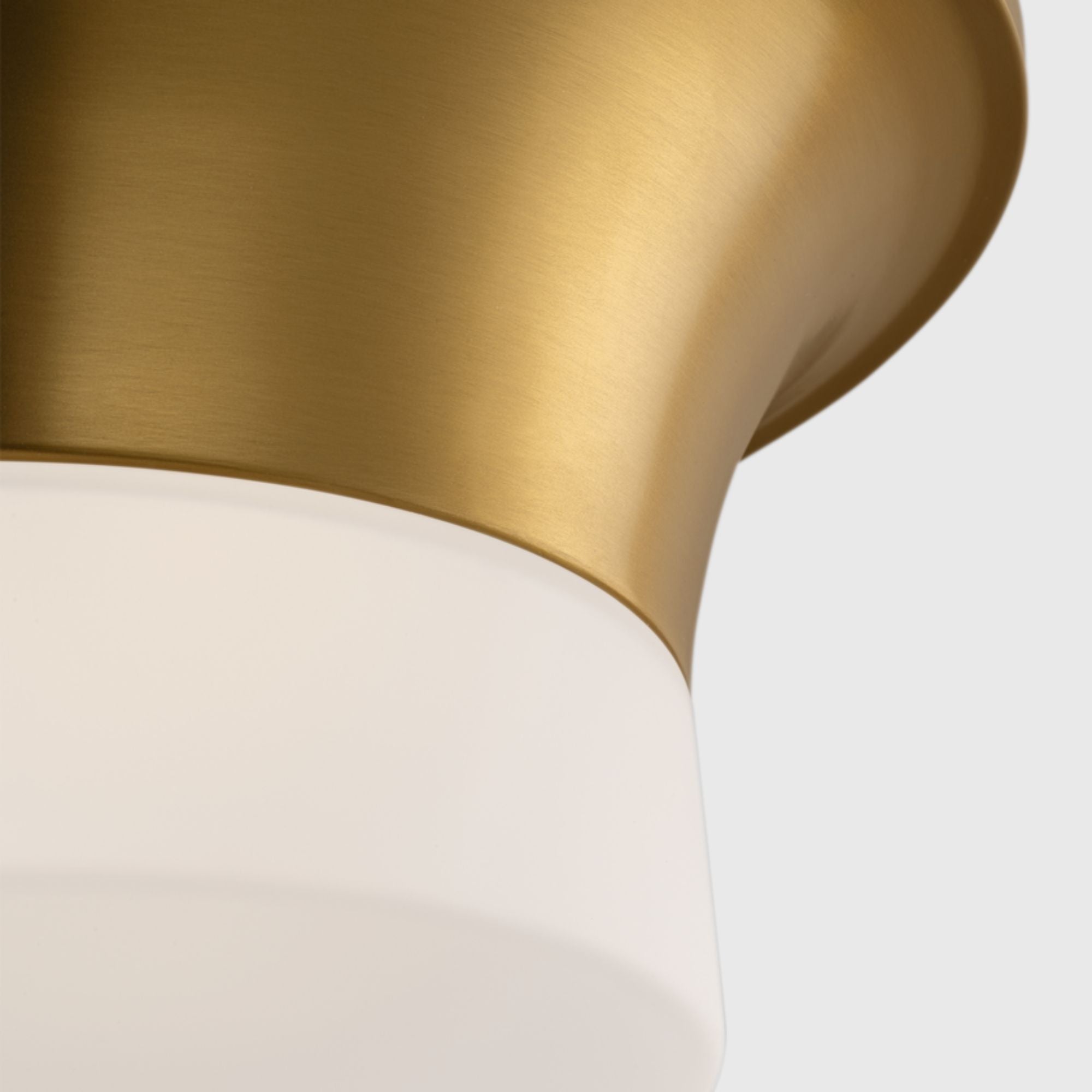 Sina 15" Flush Mount, Burnished Brass Finish