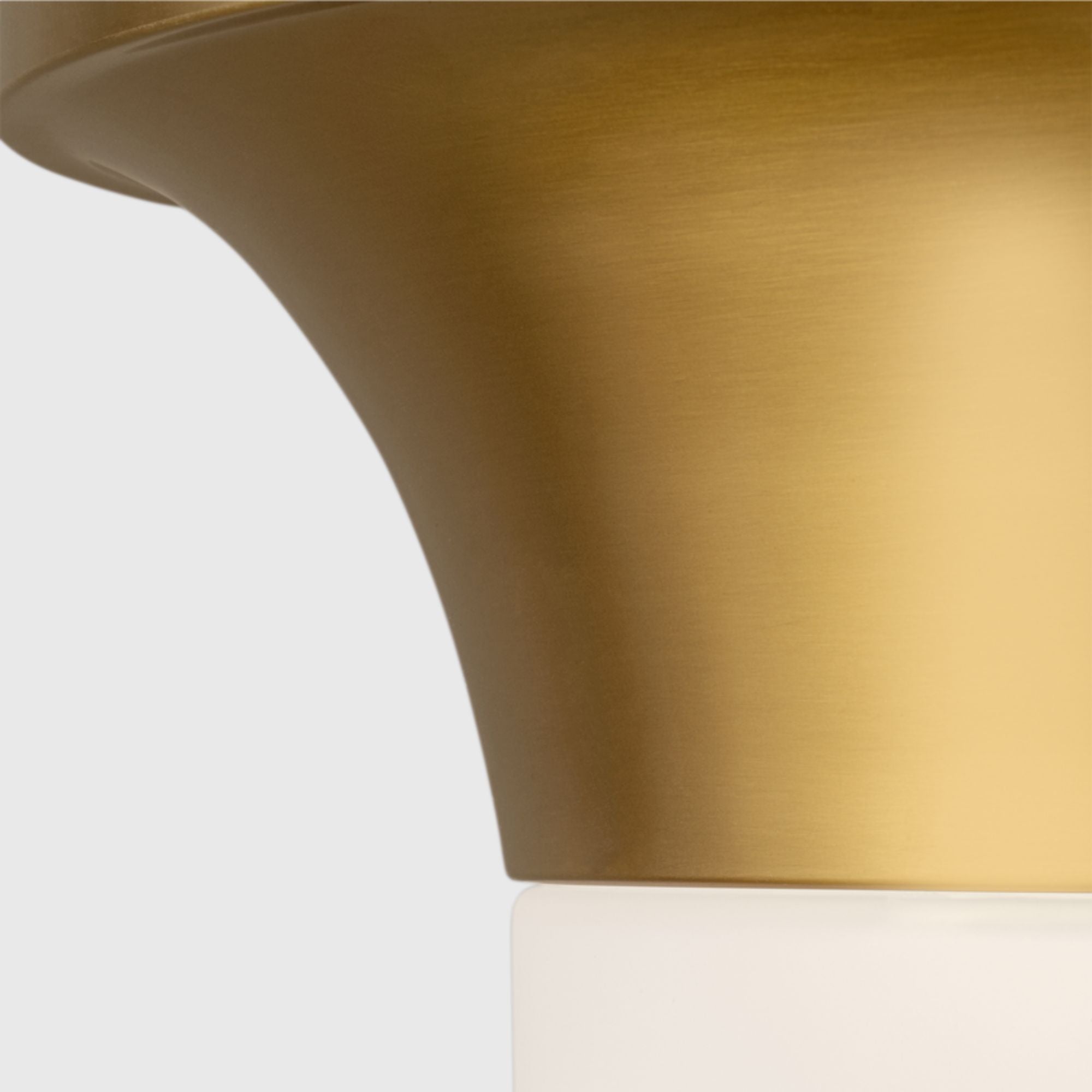 Sina 15" Flush Mount, Burnished Brass Finish